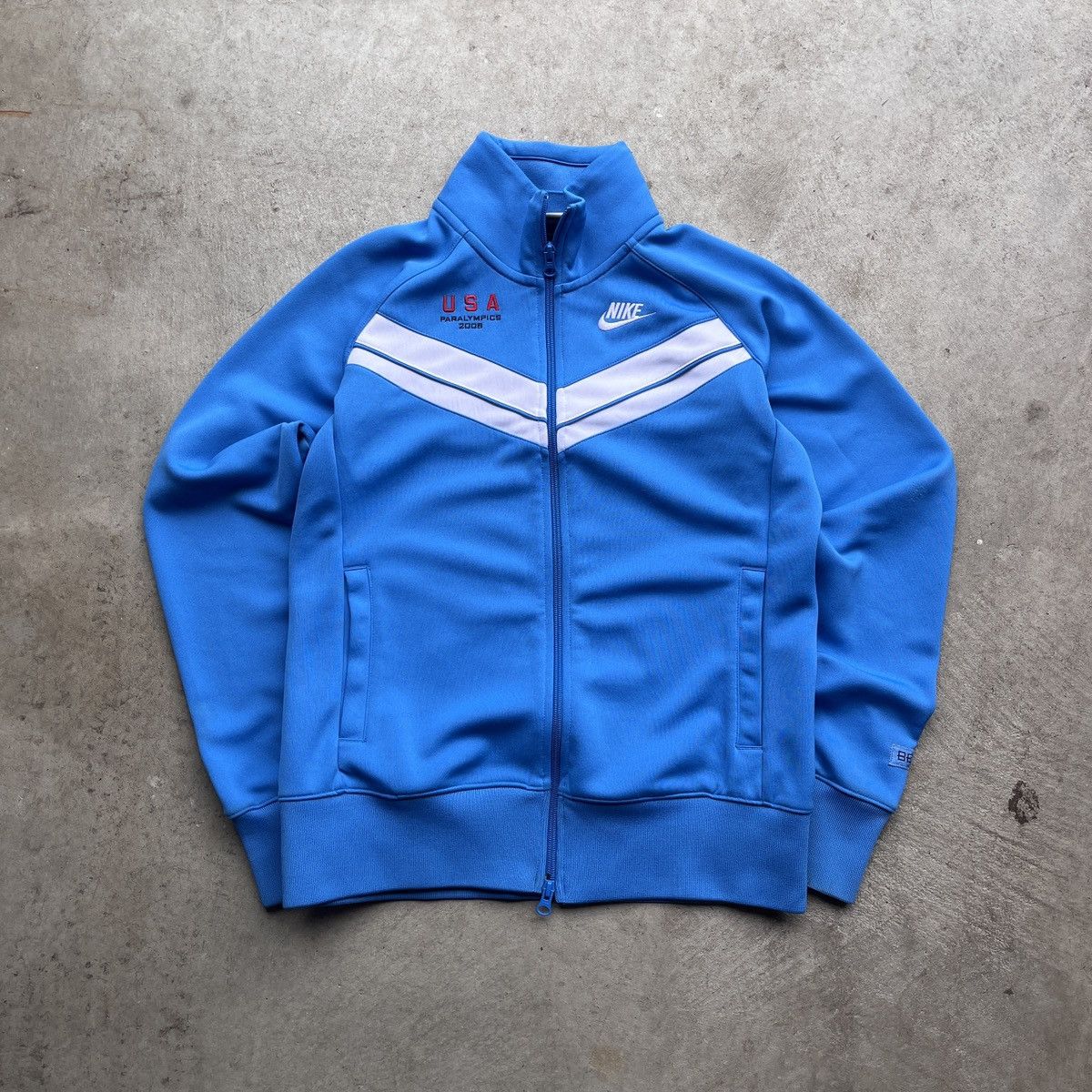 Nike 2008 Nike Paralympics Zip Up Track Jacket Size L / US 10 / IT 46 - 1 Thumbnail