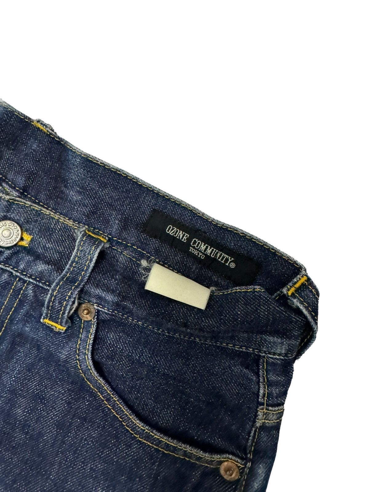 Japanese Brand × Vintage FLARE OZONE COMMUNITY FLOWER EMBROIDERY DENIM JEANS Size US 27 - 7 Thumbnail