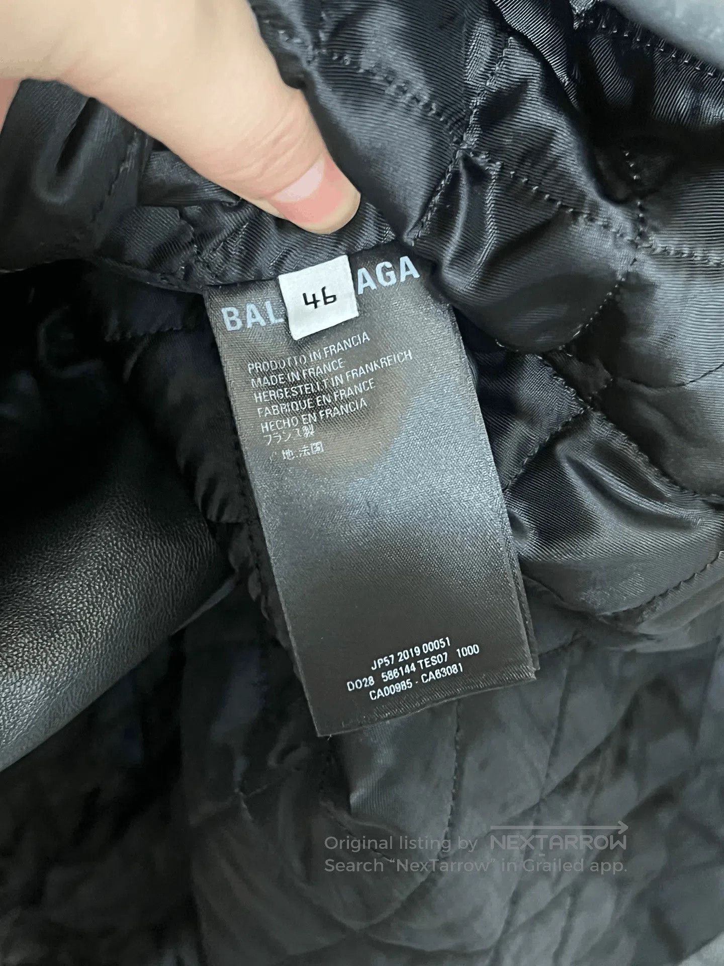 Balenciaga Balenciaga Padded Slogan Leather Jacket. Size US S / EU 44-46 / 1 - 5 Thumbnail
