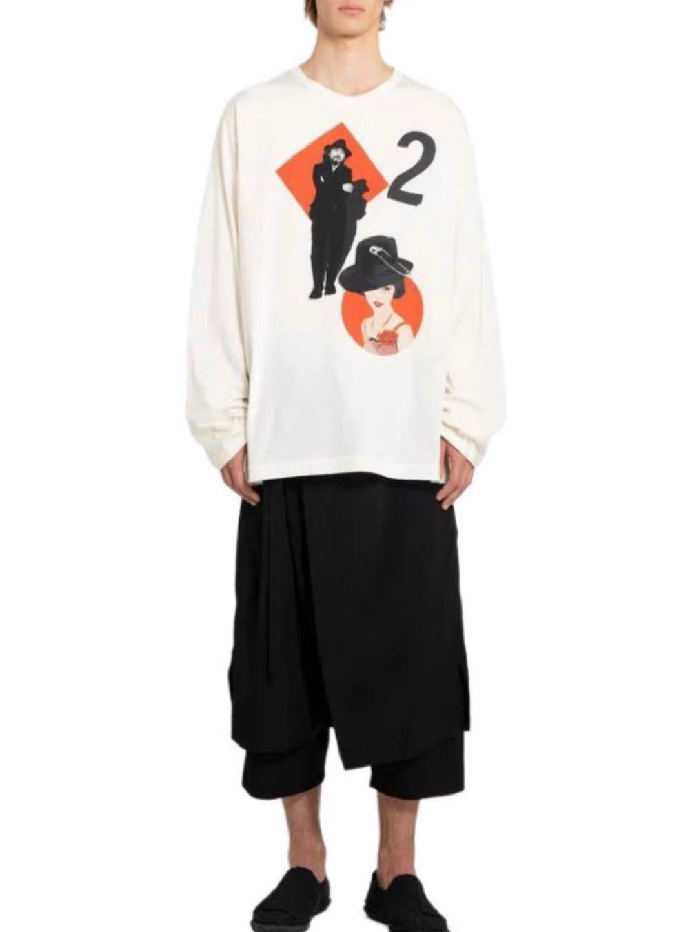 Yohji Yamamoto Yohji Yamamoto 24ss Poker Print Long Sleeve T-shirt K4 Size US L / EU 52-54 / 3 - 4 Thumbnail