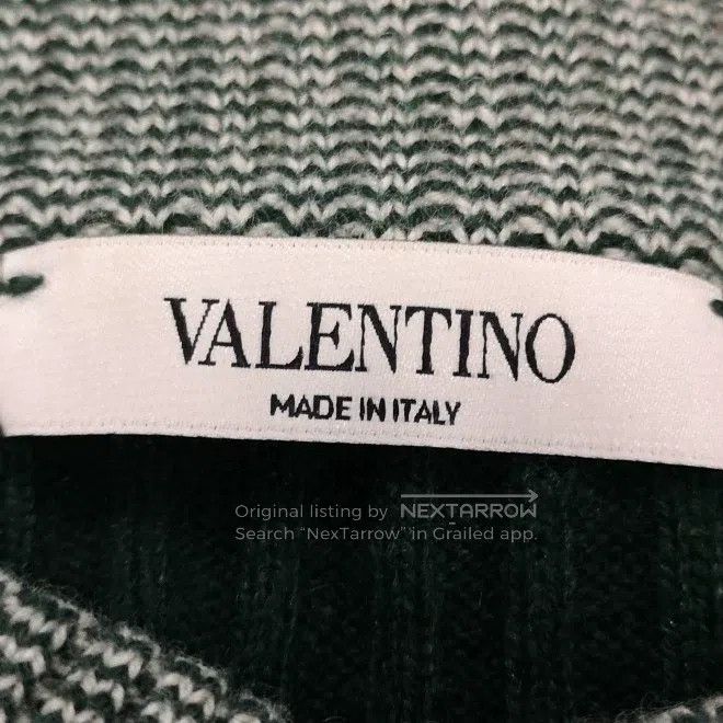 Other Valentino Green plaid crew neck knit Size XS / US 0-2 / IT 36-38 - 4 Thumbnail
