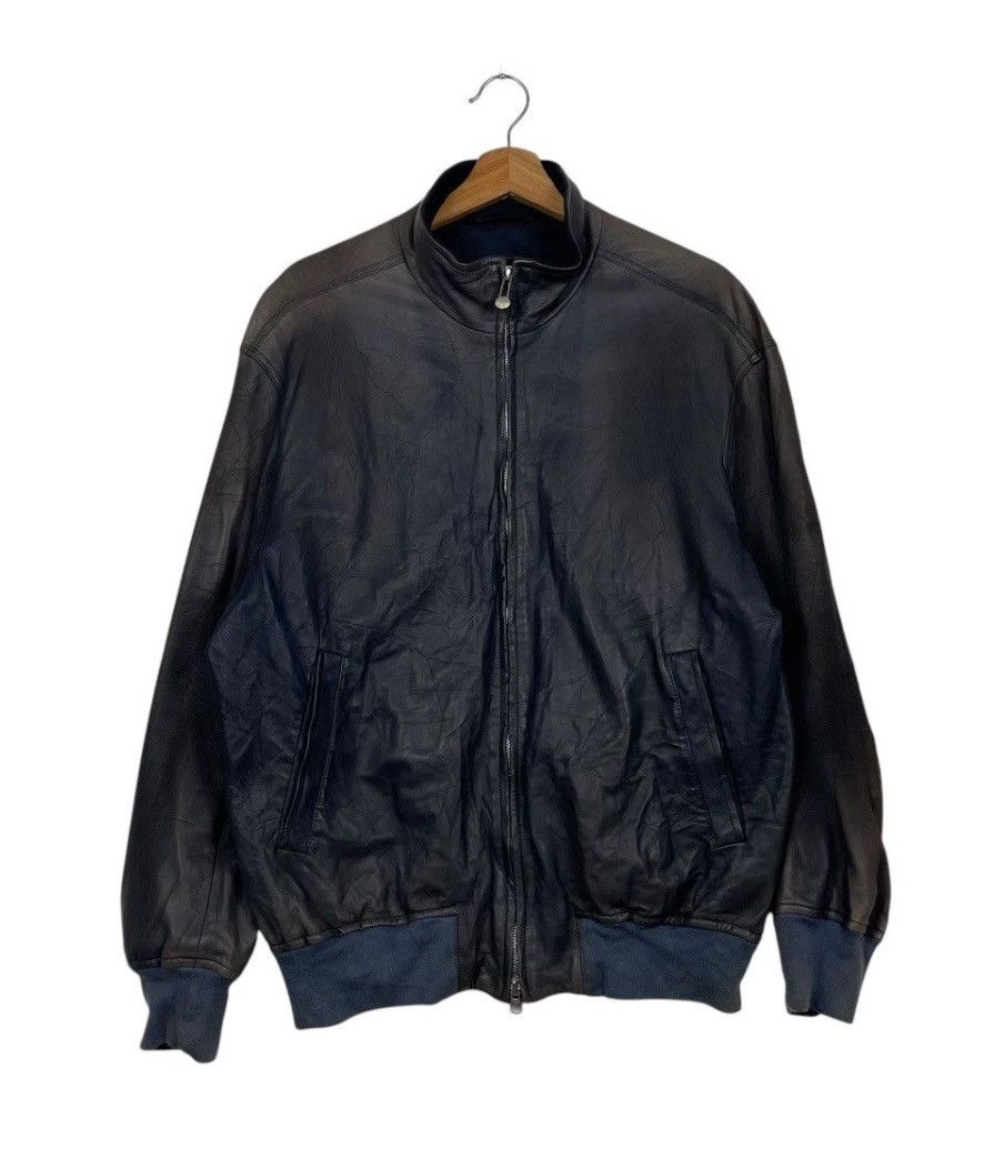 Designer 💥 LEATHER BIKER EDDY MONETTI JACKET Size US M / EU 48-50 / 2 - 1 Thumbnail