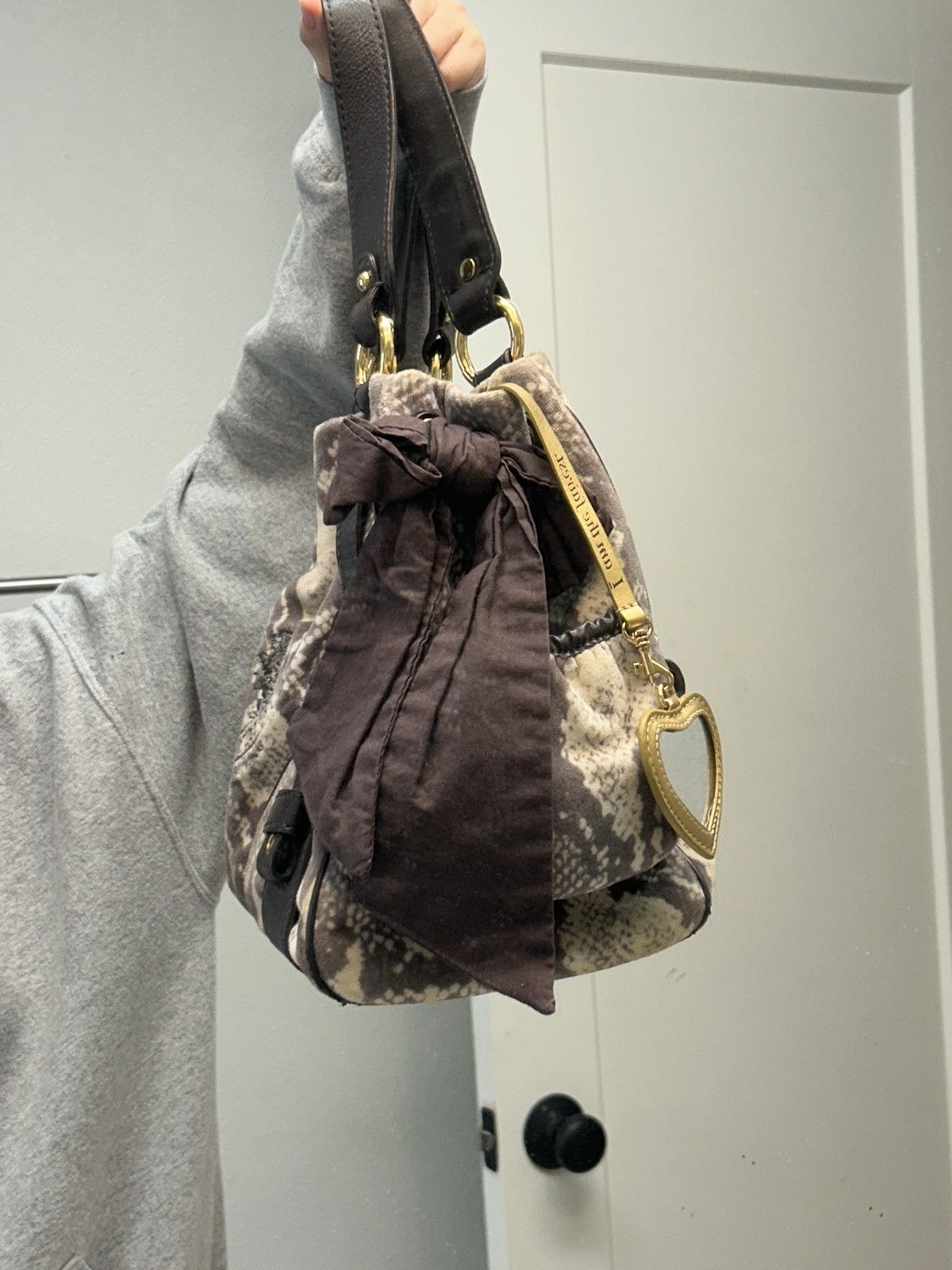 Juicy Couture × Vintage Python Print Rare vintage Juicy Couture Daydreamer tote bag Size ONE SIZE - 9 Thumbnail
