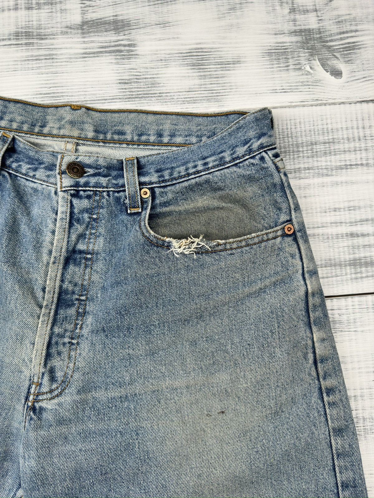 Levi's Vintage Levi's 618 Orange Tab Distressed Jeans Ripped Denim Size US 34 / EU 50 - 8 Thumbnail