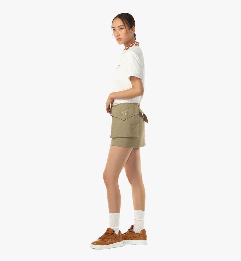 MCM o1mt1gz0126 Laurel Piqué Polo Shirt in White Size L / US 10 / IT 46 - 4 Thumbnail