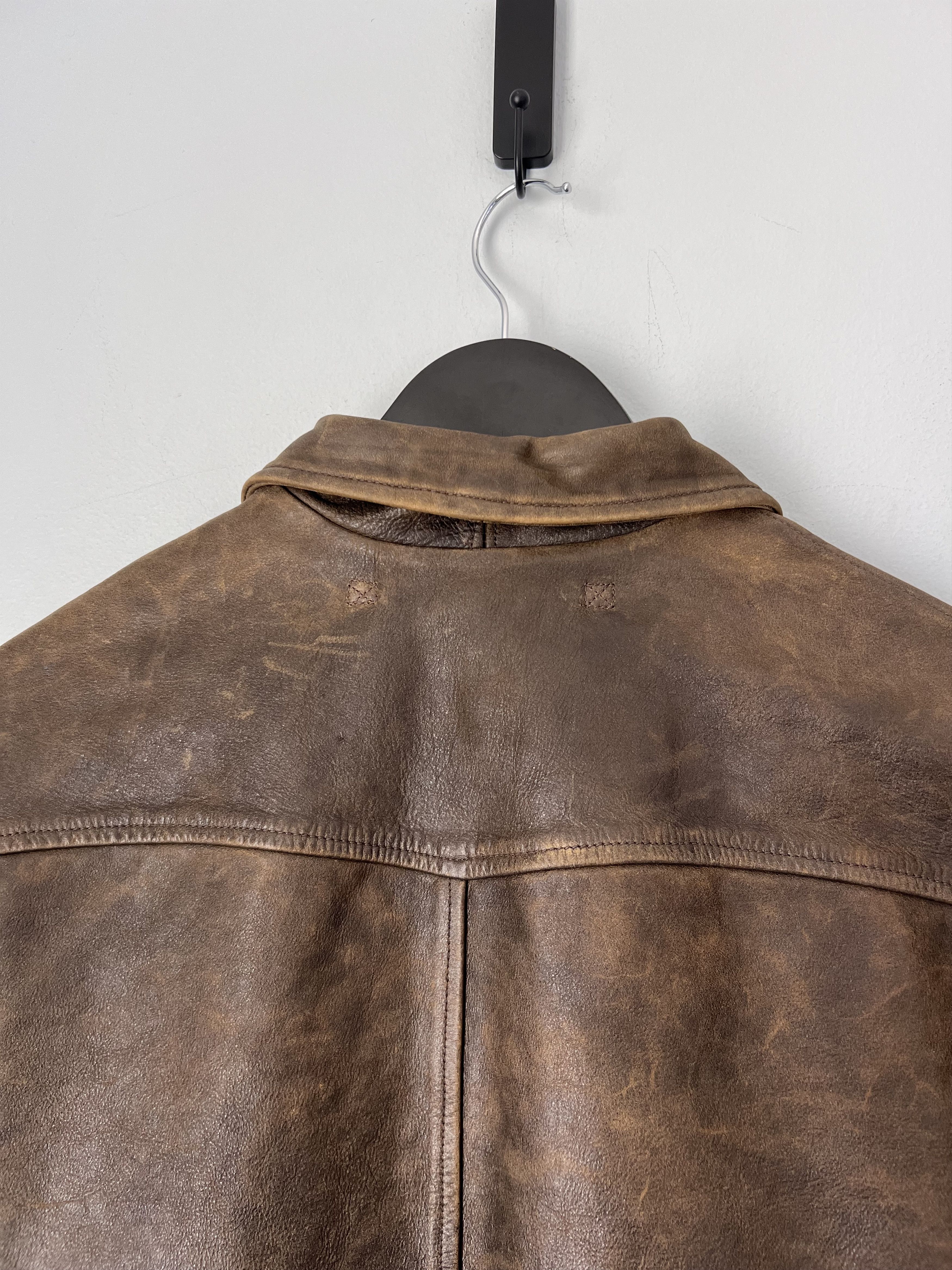 RRL Ralph Lauren RRL Ralph Lauren Blanket Lined Randall Fringe Leather Jacket Size US S / EU 44-46 / 1 - 6 Thumbnail
