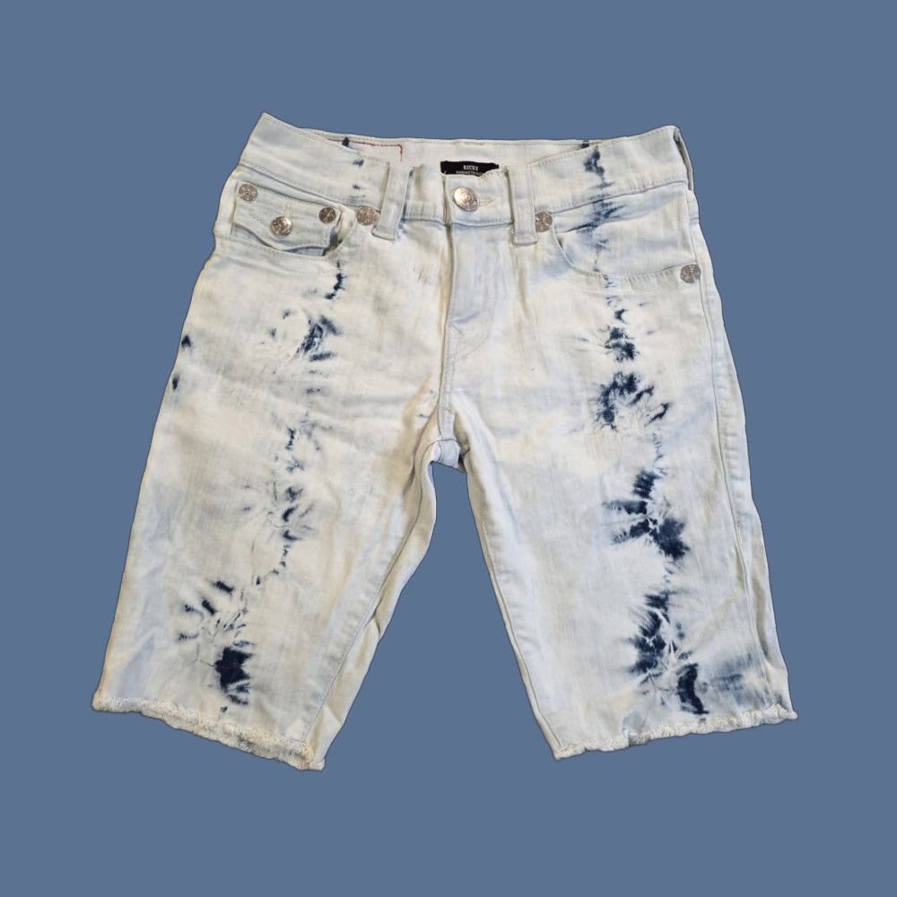 True Religion VINTAGE True Religion Ricky Relaxed Straight Shorts Acid Wash Tie Dye Flap Pocket Men 29 Size US 29 - 1 Thumbnail