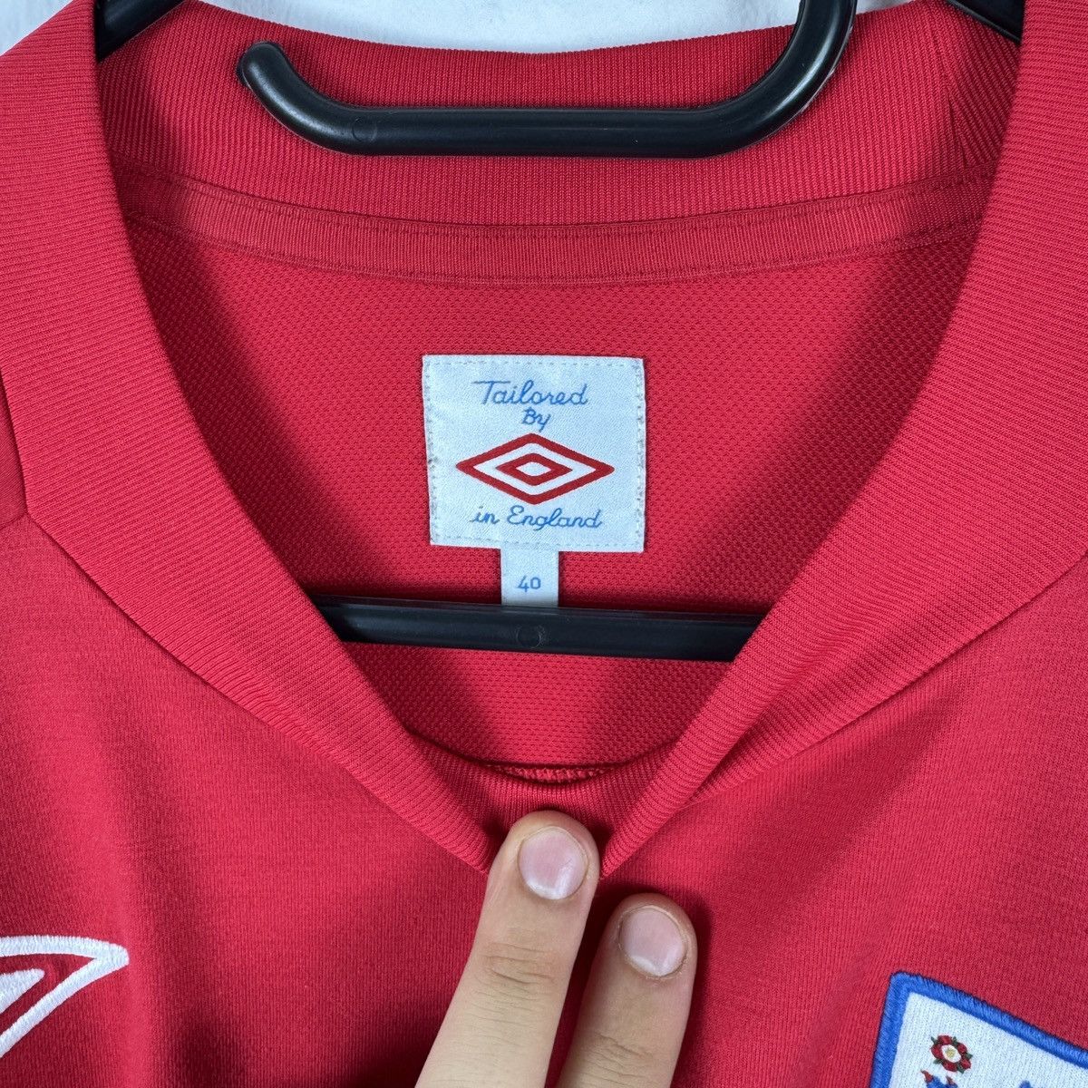 Umbro Umbro England Team Football Soccer Red Jersey t shirt size40 Size US M / EU 48-50 / 2 - 5 Thumbnail