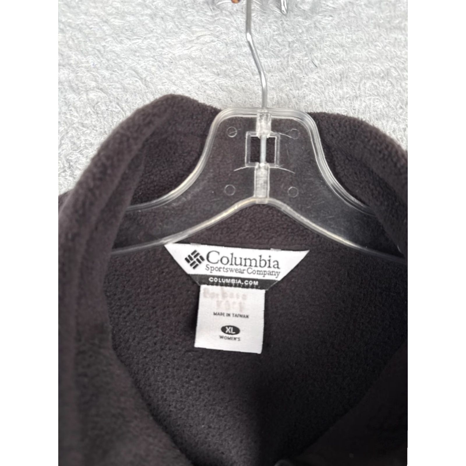 Vintage Columbia Fleece Jacket Womens XL Black Full Zip Mock Neck Pockets Zipper Pockets Warm Outdoor Casual Travel Size XL / US 12-14 / IT 48-50 - 6 Thumbnail