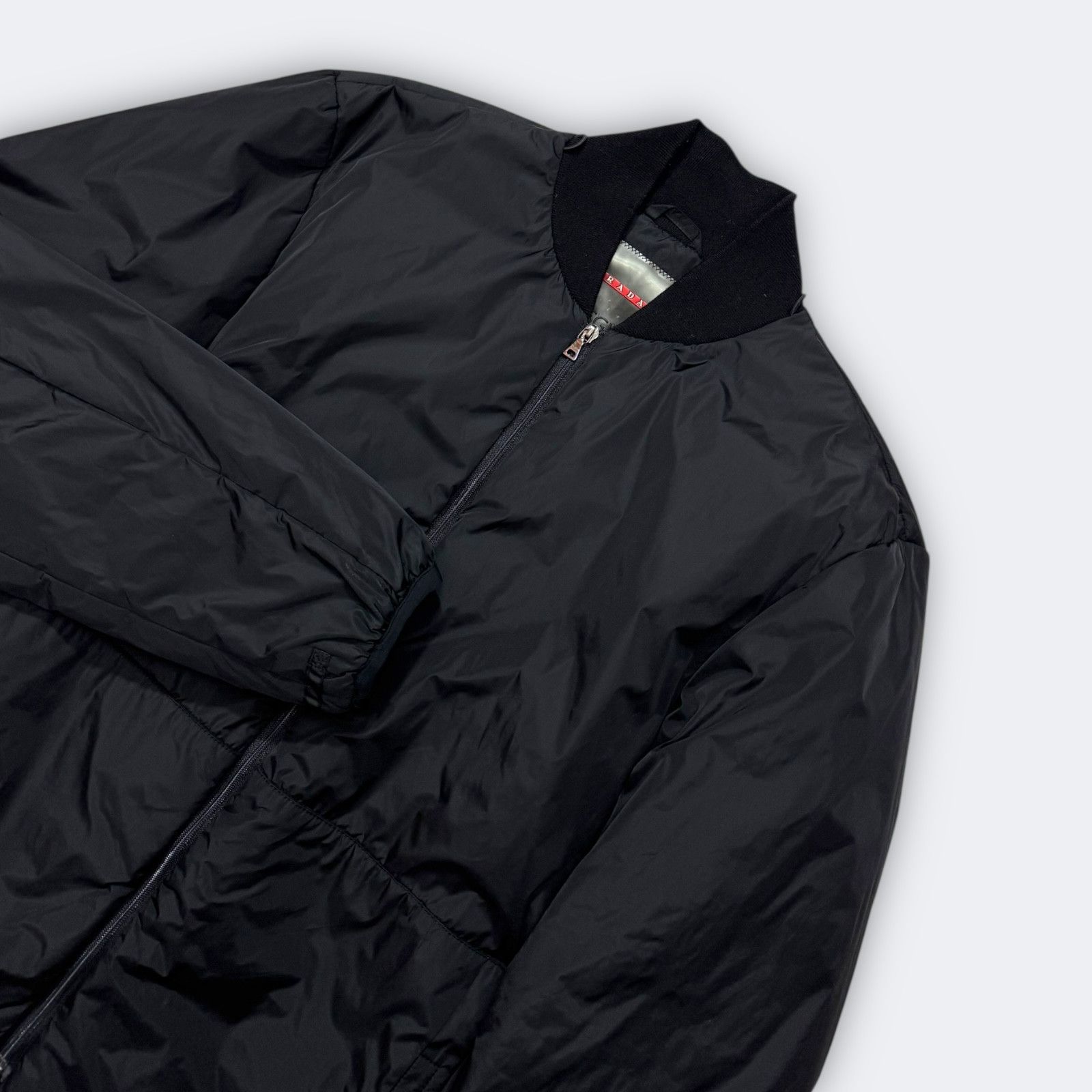 Prada Prada Black Nylon Down Padded light Jacket Size US L / EU 52-54 / 3 - 11 Thumbnail