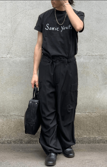 Graphpaper Wool Cupro Military Cargo Pants #BLACK [GM241-40077] Size US 32 / EU 48 - 1 Thumbnail