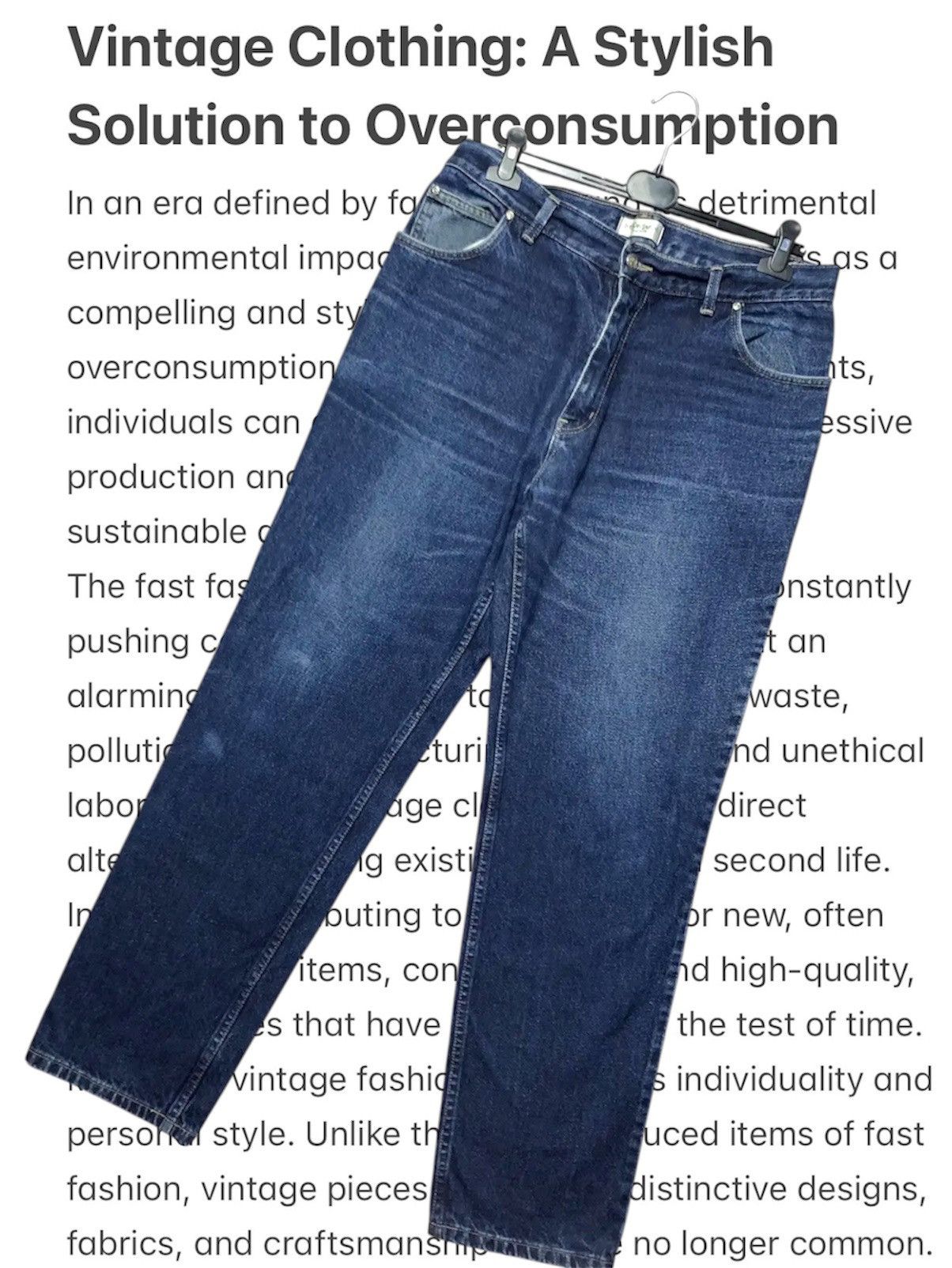 Yves Saint Laurent Vintage Yves Saint Laurent denim jeans cotton rare size XL Size US 36 / EU 52 - 1 Thumbnail