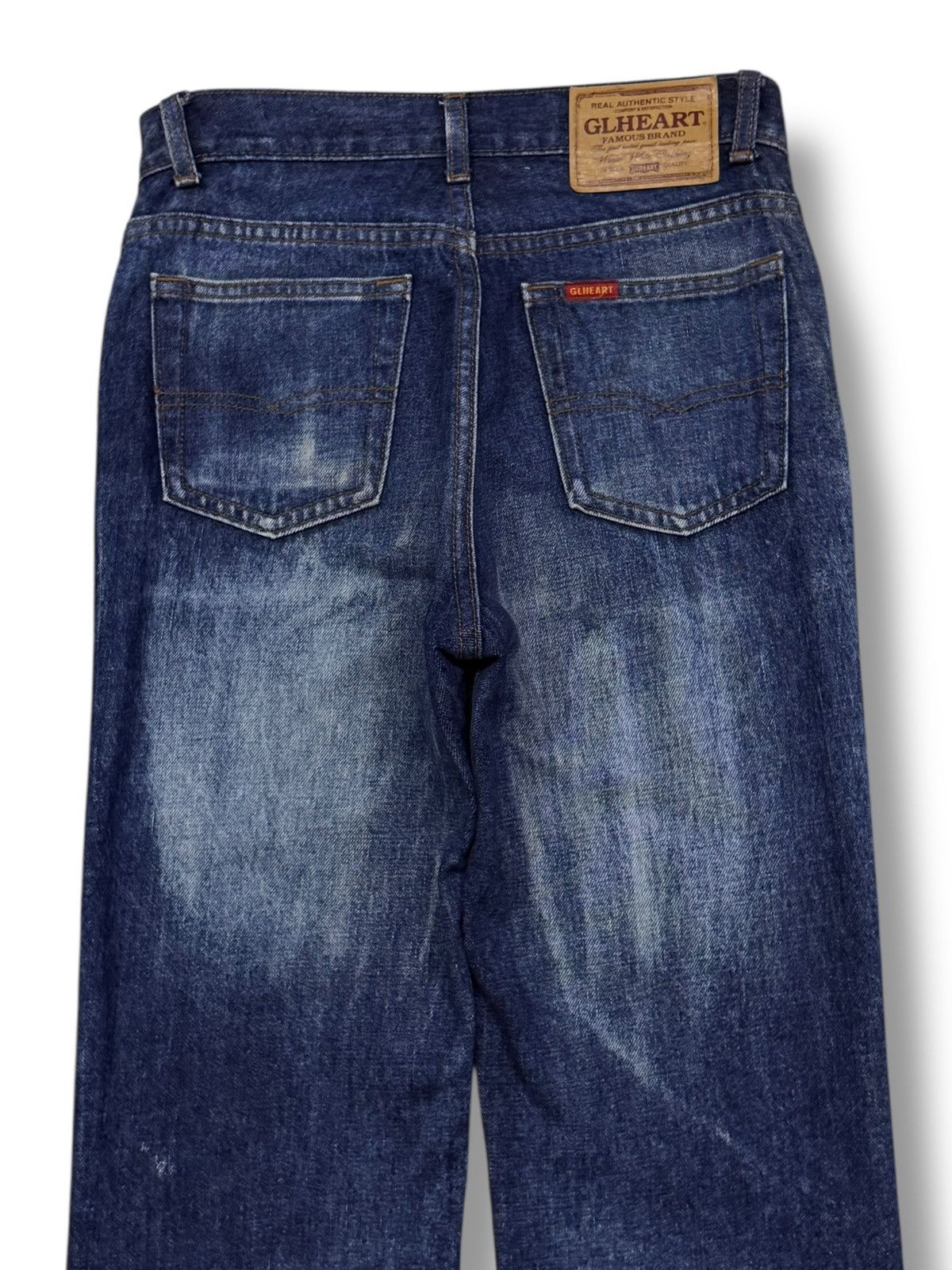 If Six Was Nine Vintage 00s GL Heart Japanese Archive Whisker Denim Jeans 28 Size US 28 / EU 44 - 5 Thumbnail
