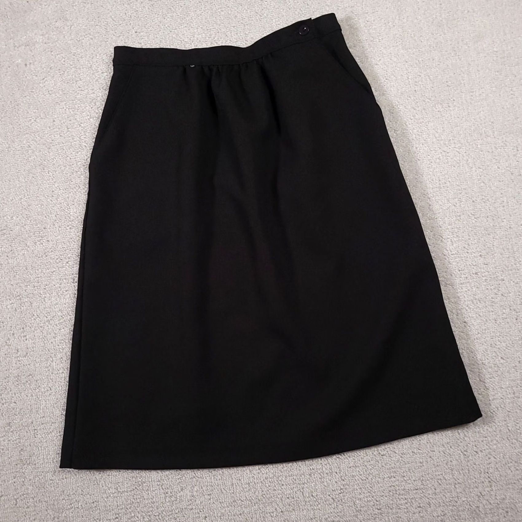 Vintage VINTAGE JC Penny Skirt Women's 14 Black Pockets 80s 90s Made In USA Size 36" / US 14 / IT 50 - 2 Thumbnail