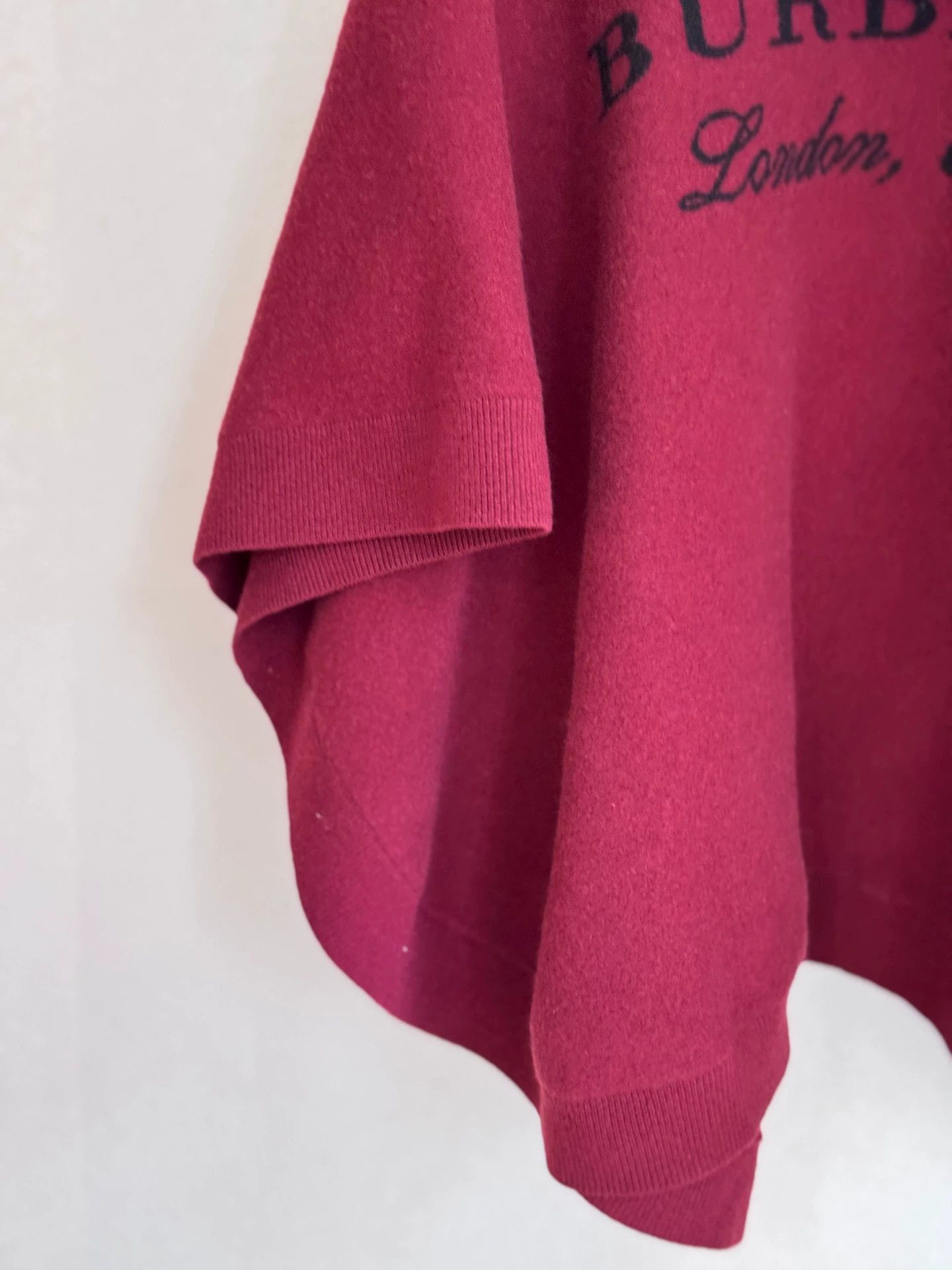 Burberry Burberry Red Wool Cloak 99 New 150x120 Size ONE SIZE - 9 Thumbnail