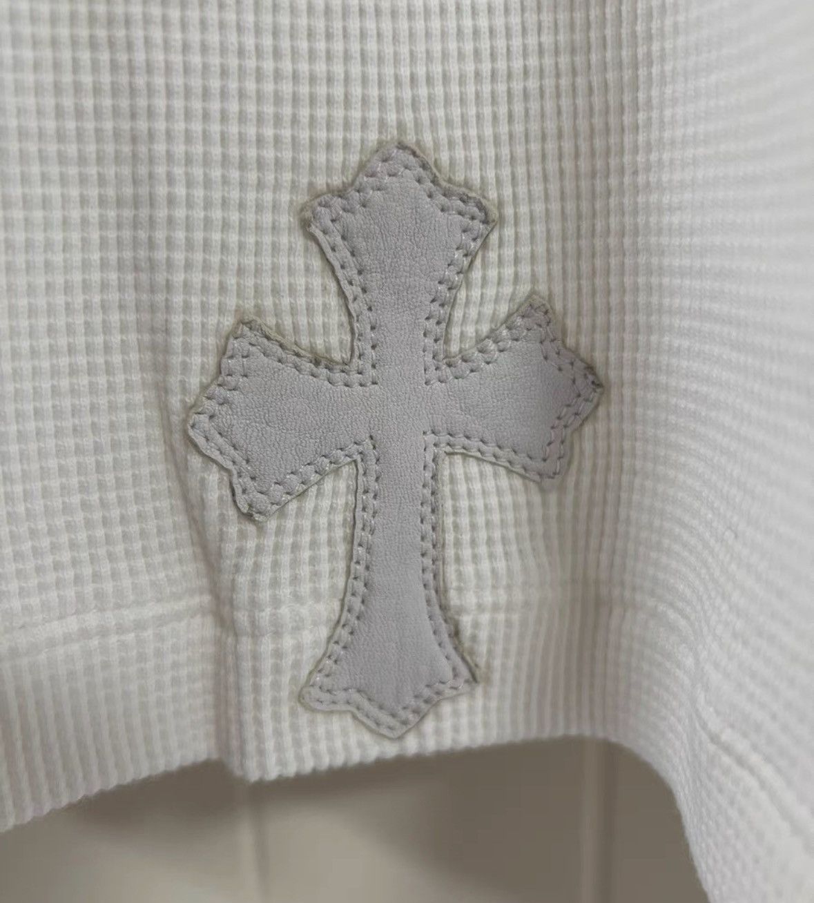 Chrome Hearts Leather cross patch waffle thermal long sleeve Size US L / EU 52-54 / 3 - 3 Thumbnail