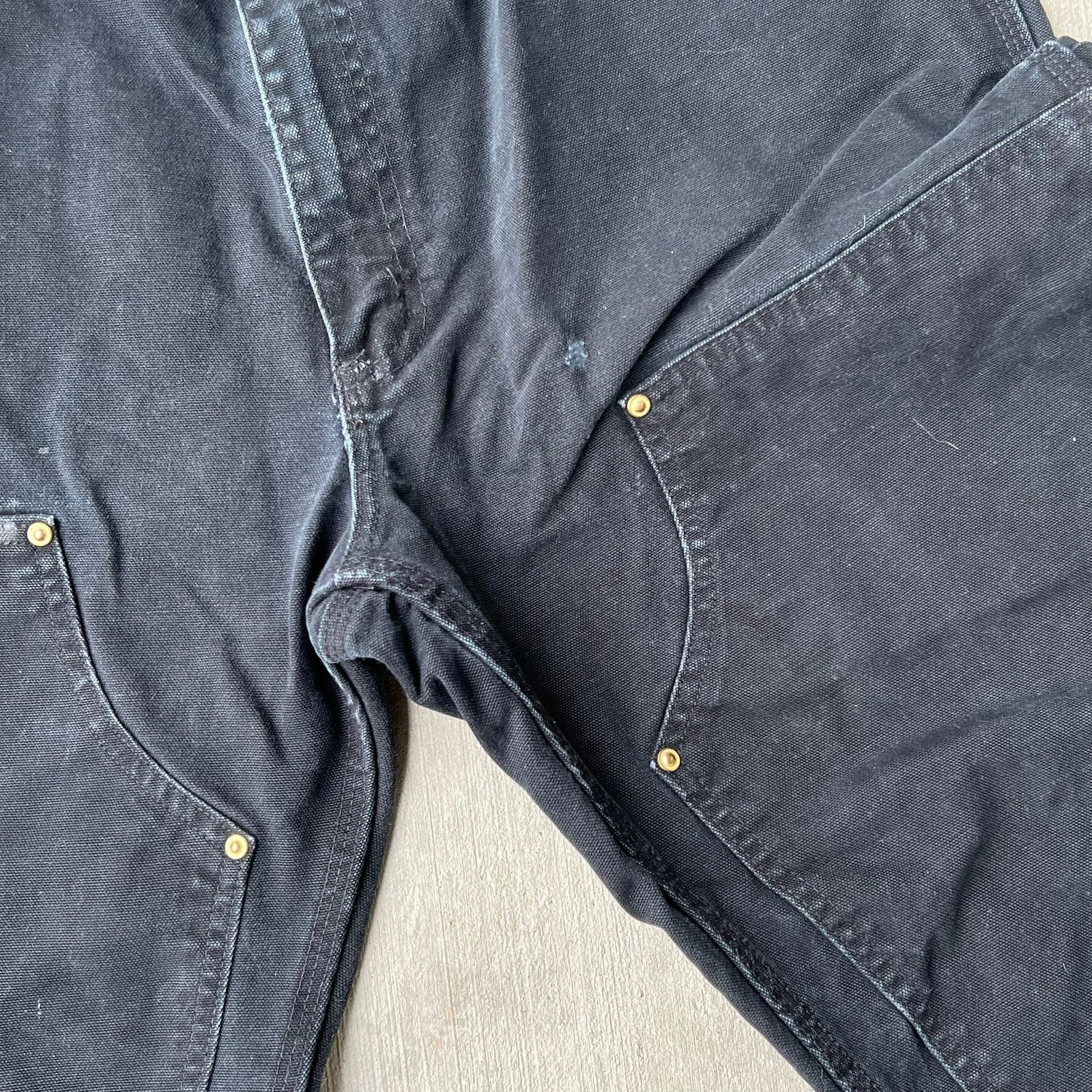 Carhartt × Vintage Carhartt black double knee work wear carpenter pants Size US 34 / EU 50 - 4 Thumbnail