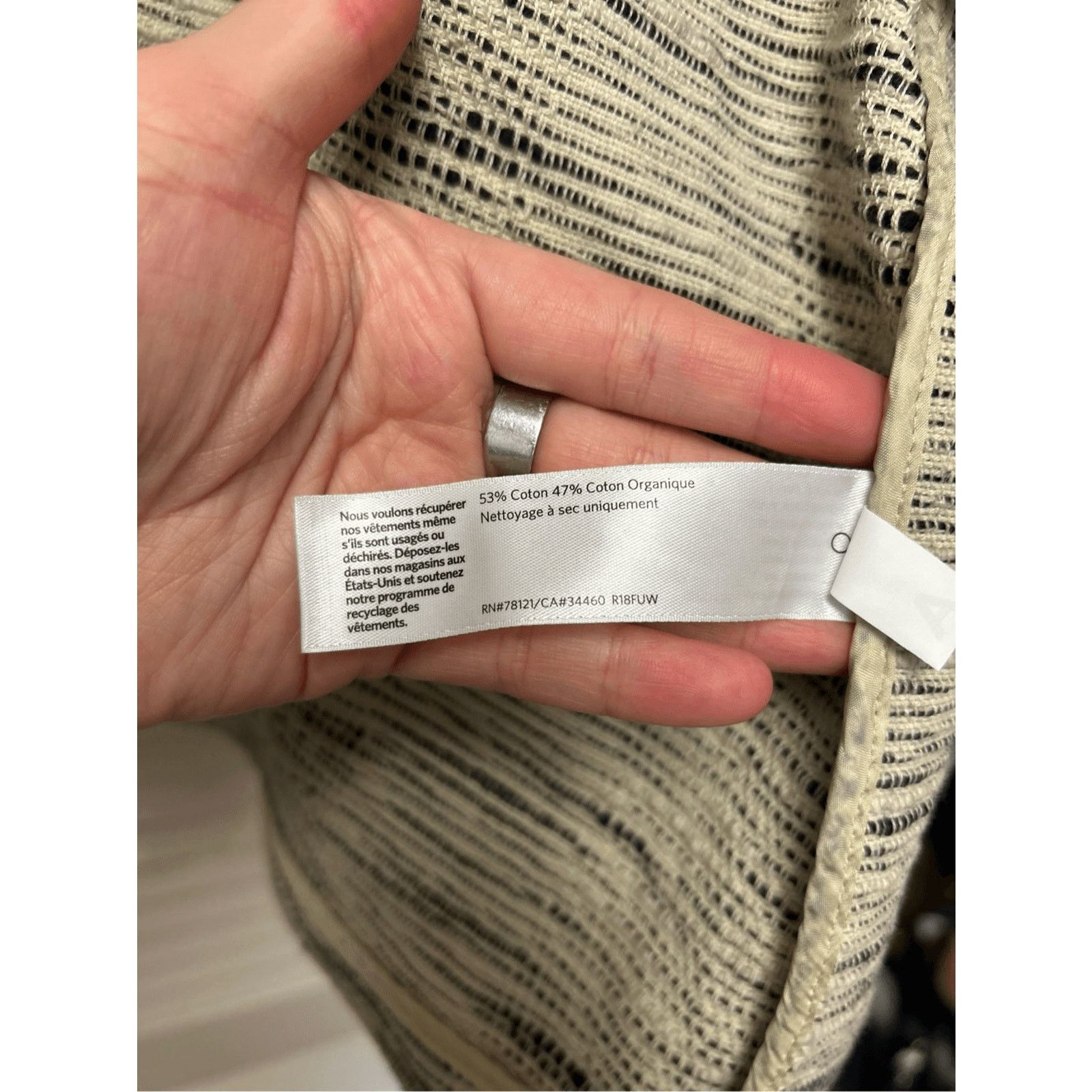 Eileen Fisher Eileen Fisher Cotton Natural Cropped Jacket, Sz Medium, $248 Size M / US 6-8 / IT 42-44 - 7 Thumbnail