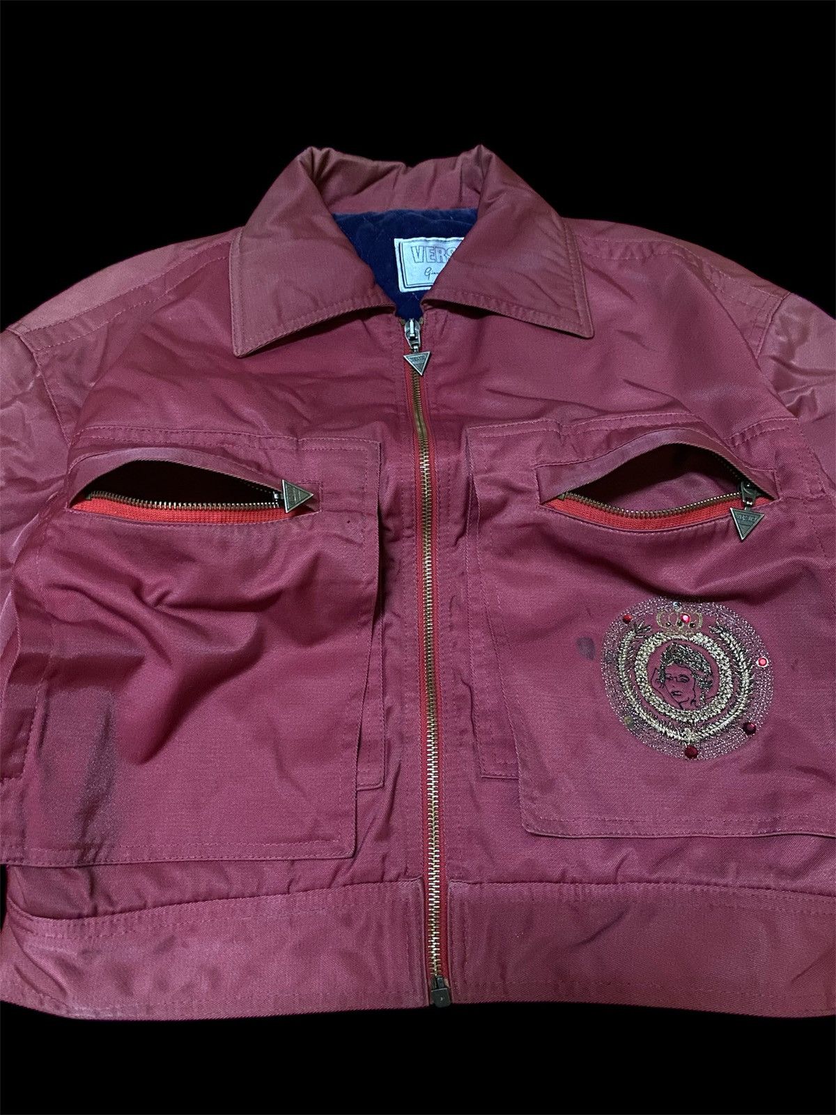 Versus Versace Vintage Versace Embroidered Medusa Big Logo Emperor Jacket Size US M / EU 48-50 / 2 - 5 Thumbnail