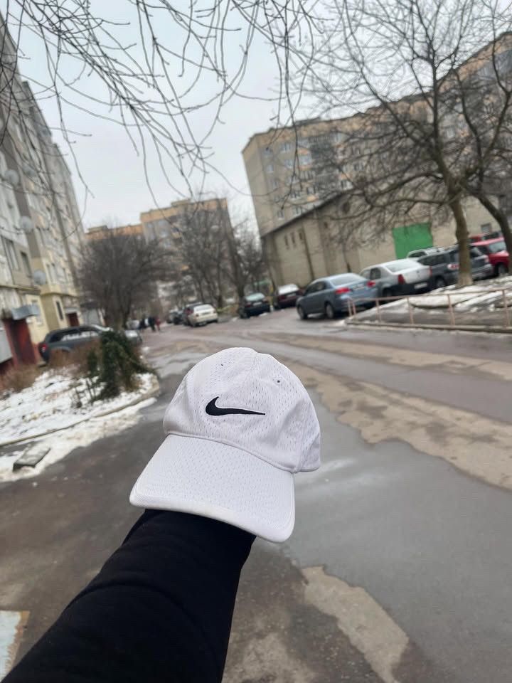 Nike × Vintage VERY RARE NIKE CAP BIG LOGO SWOOSH DRILL Y2K 90s HYPE RETRO Size ONE SIZE - 1 Thumbnail