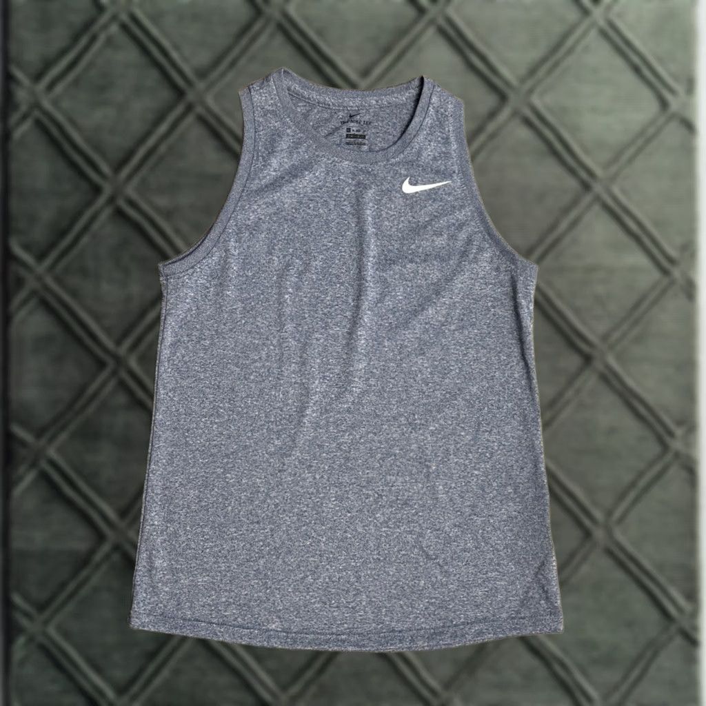 Nike Nike Dri-Fit Tank XS Women's Sleeveless Logo Blue Activewear Shirt Shirt/Top Size XS / US 0-2 / IT 36-38 - 1 Thumbnail