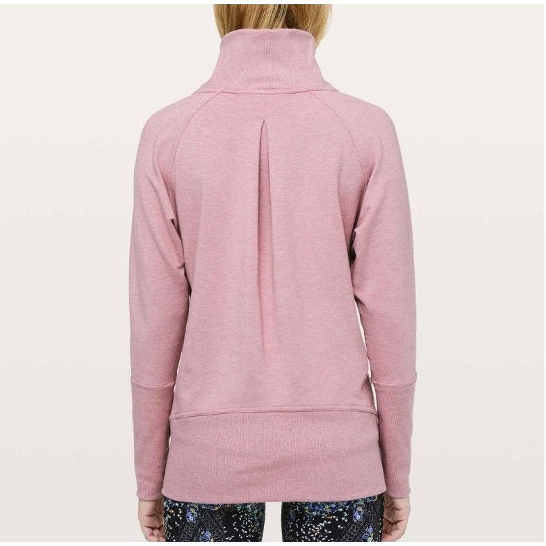 Lululemon Lululemon High Lines Pullover 8 Heathered Vintage Mauve Mock Size M / US 6-8 / IT 42-44 - 2 Thumbnail