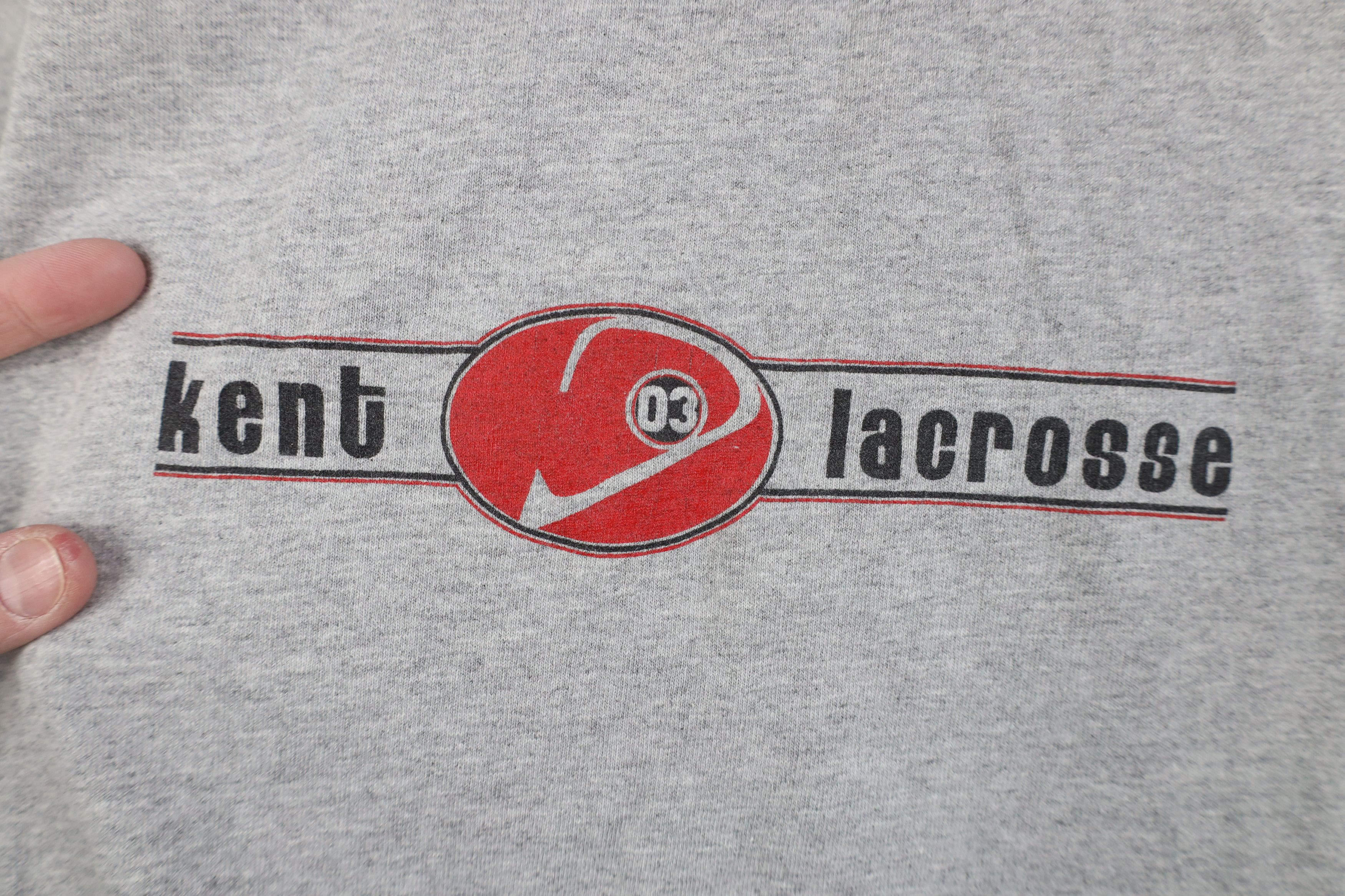 Vintage Vintage Y2K 2003 University Lacrosse Long Sleeve T-Shirt Size US L / EU 52-54 / 3 - 4 Thumbnail