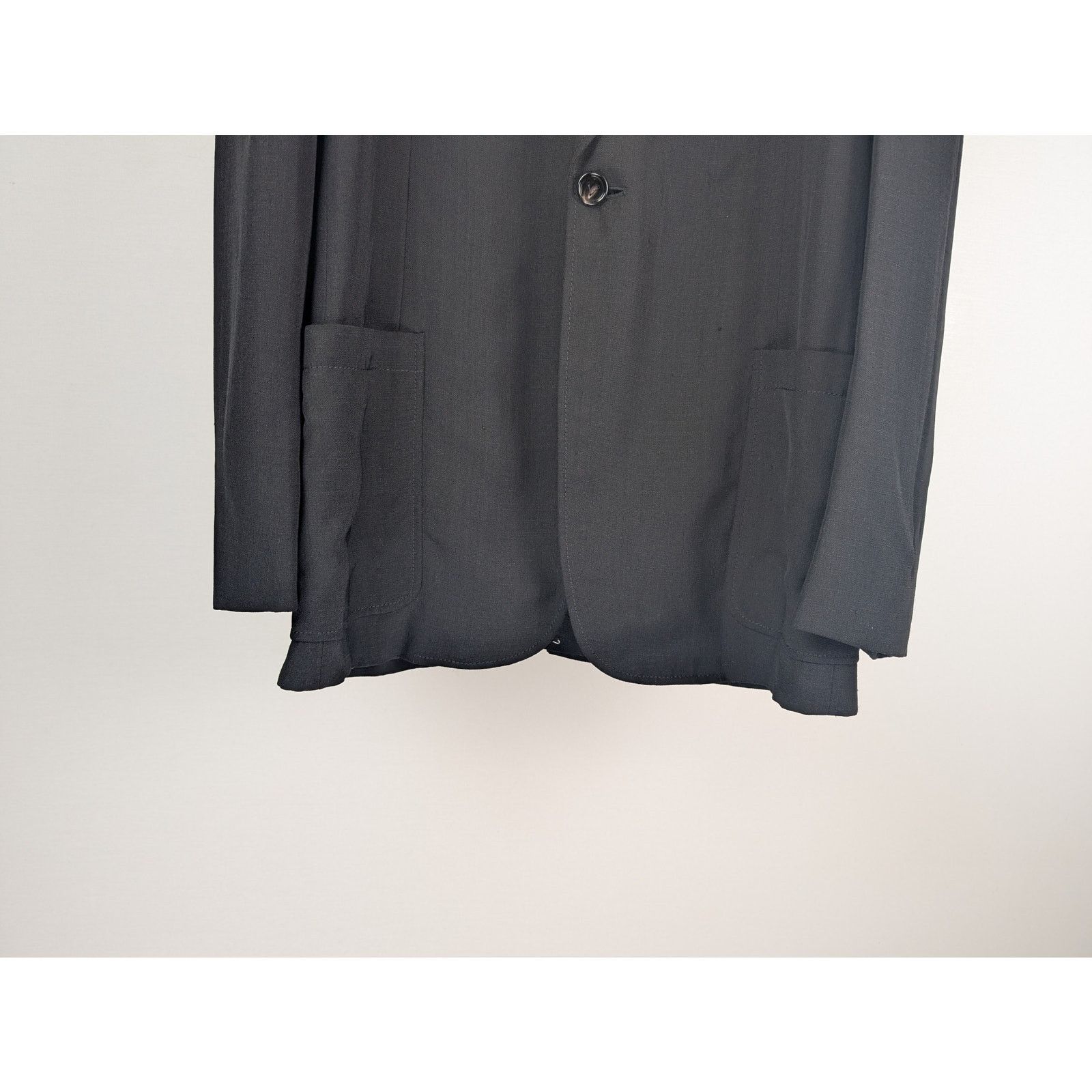 Bottega Veneta o1rshd1 Grainy Viscose Silk Jacket in Black Size US M / EU 48-50 / 2 - 3 Thumbnail
