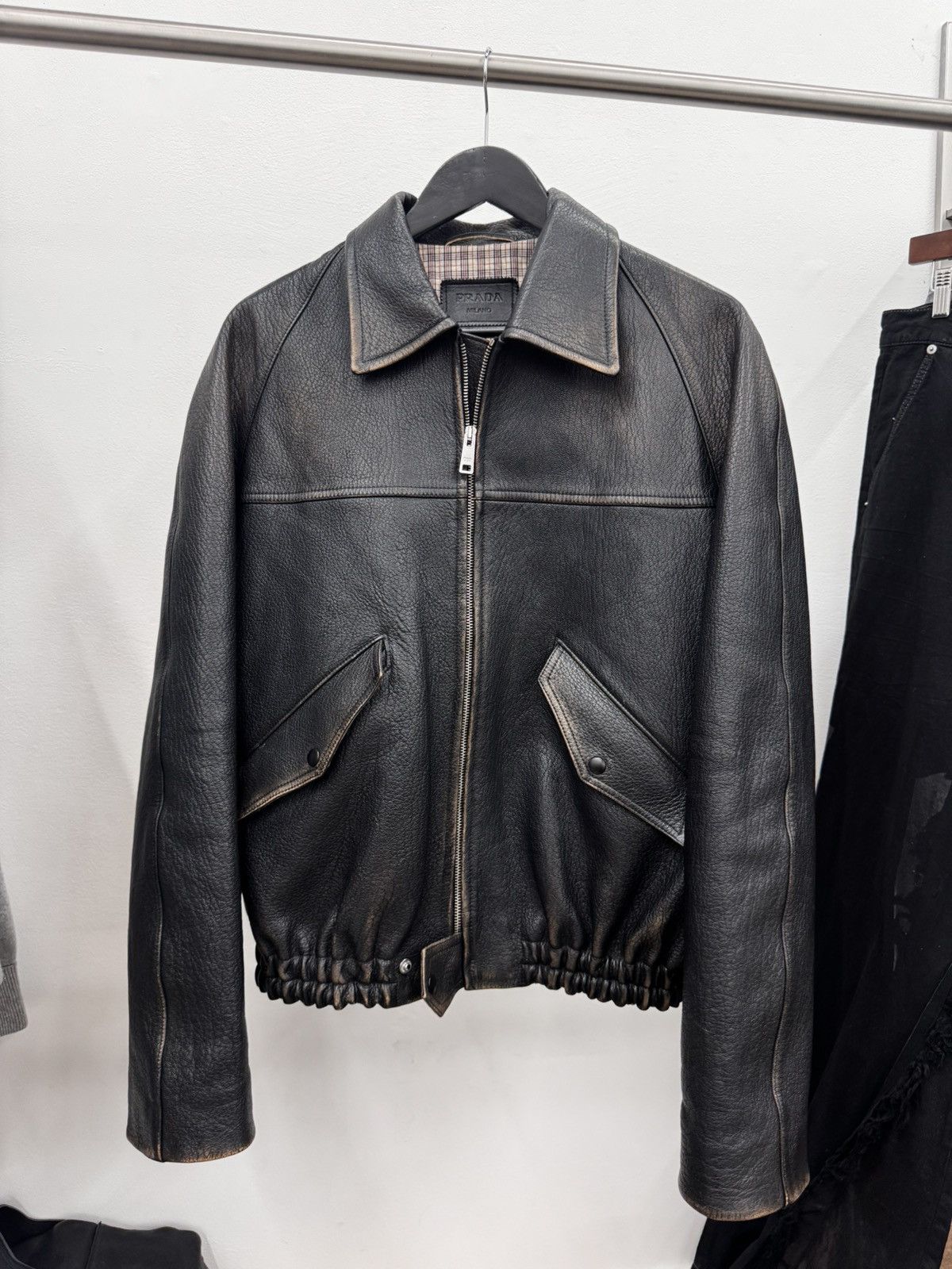Prada Prada Nappa Leather Jacket 52/L Size US L / EU 52-54 / 3 - 1 Thumbnail