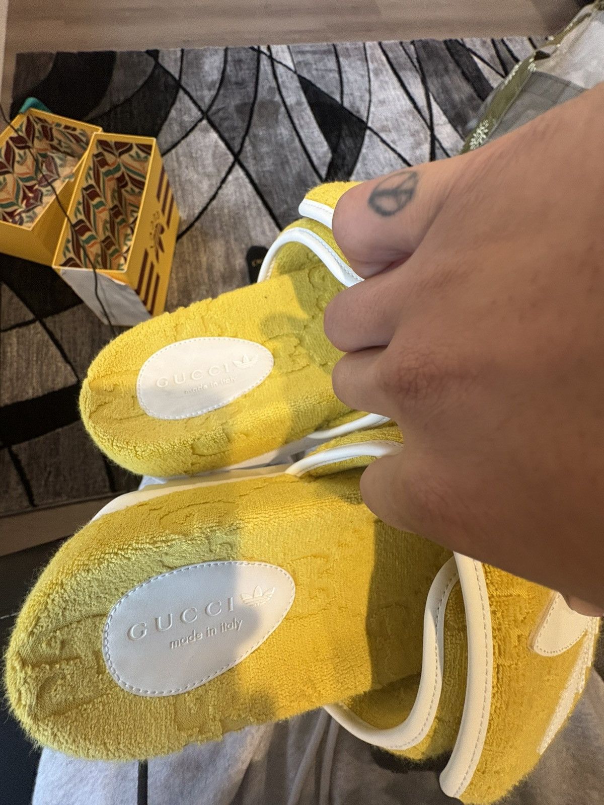 Adidas × Gucci Adidas X Gucci Slides Size US 8 / EU 41 - 5 Thumbnail