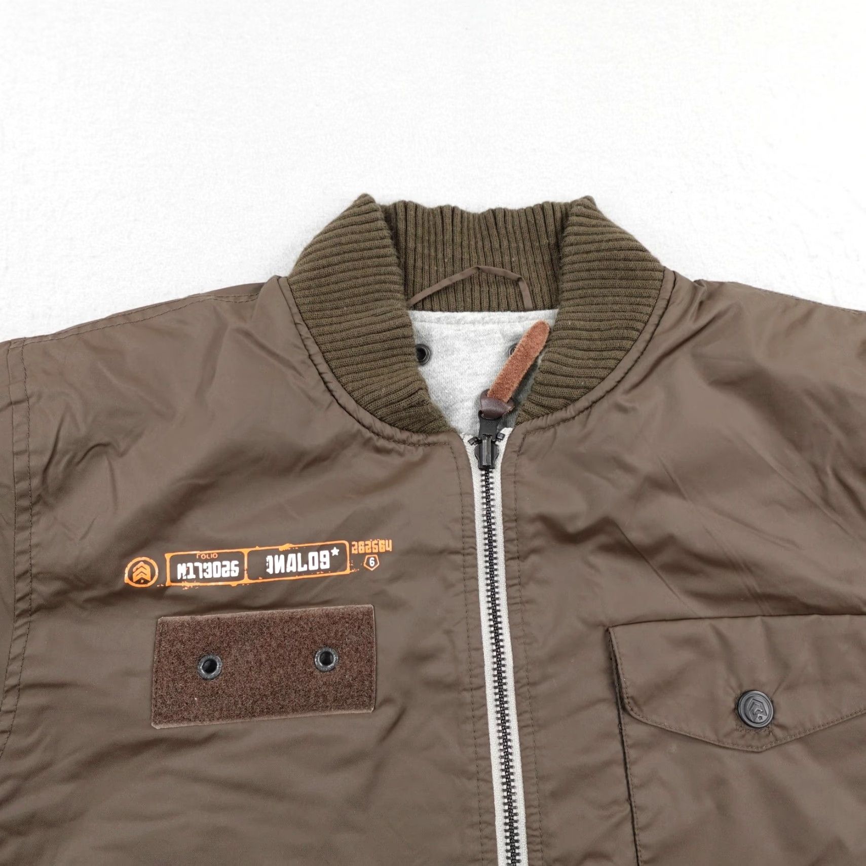 Burton Analog Burton Jacket Mens Medium Brown Gray Reversible Bomber Snowboard Coat Zip Size US M / EU 48-50 / 2 - 2 Thumbnail