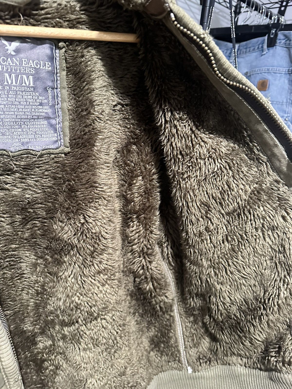 American Eagle Outfitters Vintage Fur coated American eagle zip up hoodie Size US M / EU 48-50 / 2 - 5 Thumbnail