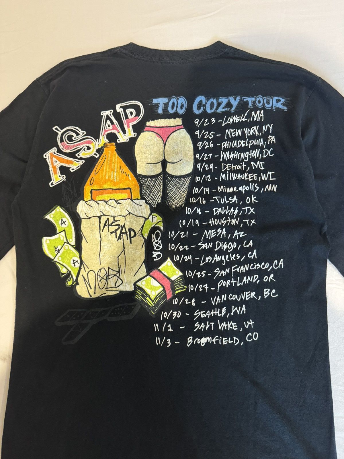 A$AP Rocky × Vintage ASAP Mob TOO COZY Tour Longsleeve L/S Tee Shirt sz M Size US M / EU 48-50 / 2 - 5 Thumbnail