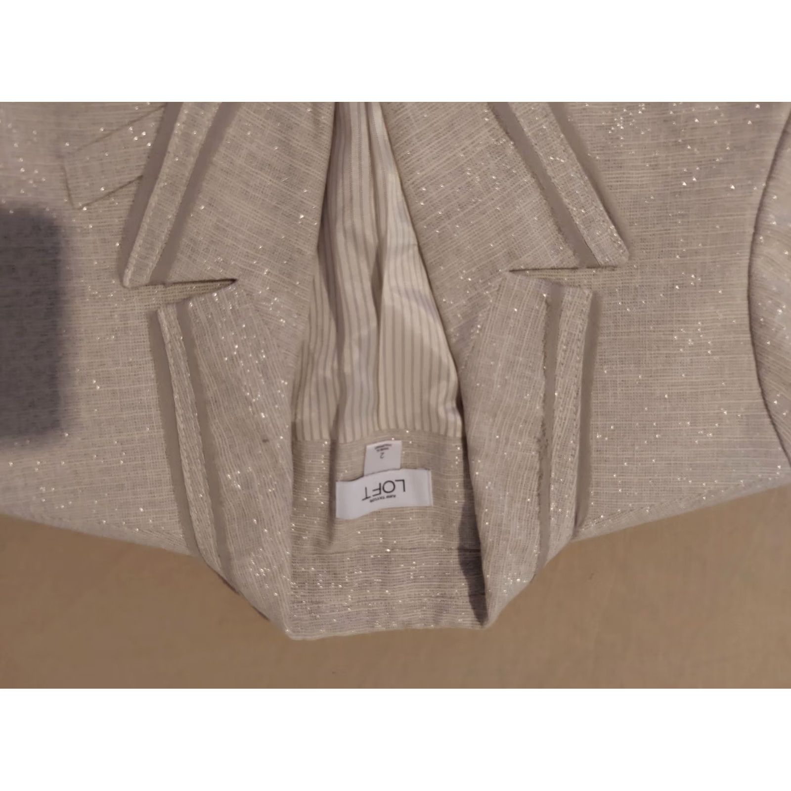 Ann Taylor Ann Taylor Gray Linen Jacket Blazer 2 Womens Size XS / US 0-2 / IT 36-38 - 2 Thumbnail