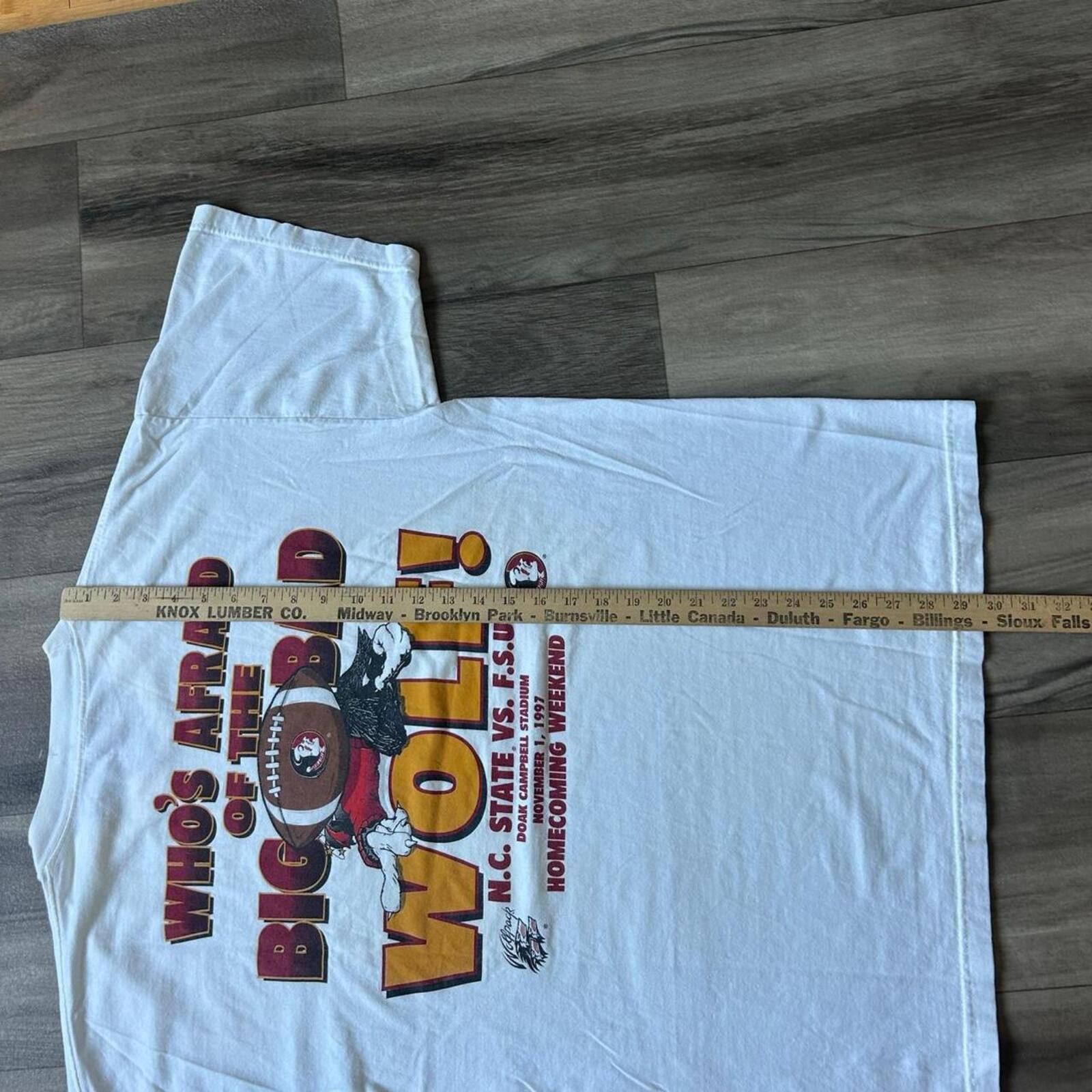 Other Vintage 1997 NC State vs. Florida State football tee FSU XL Size US XL / EU 56 / 4 - 7 Thumbnail