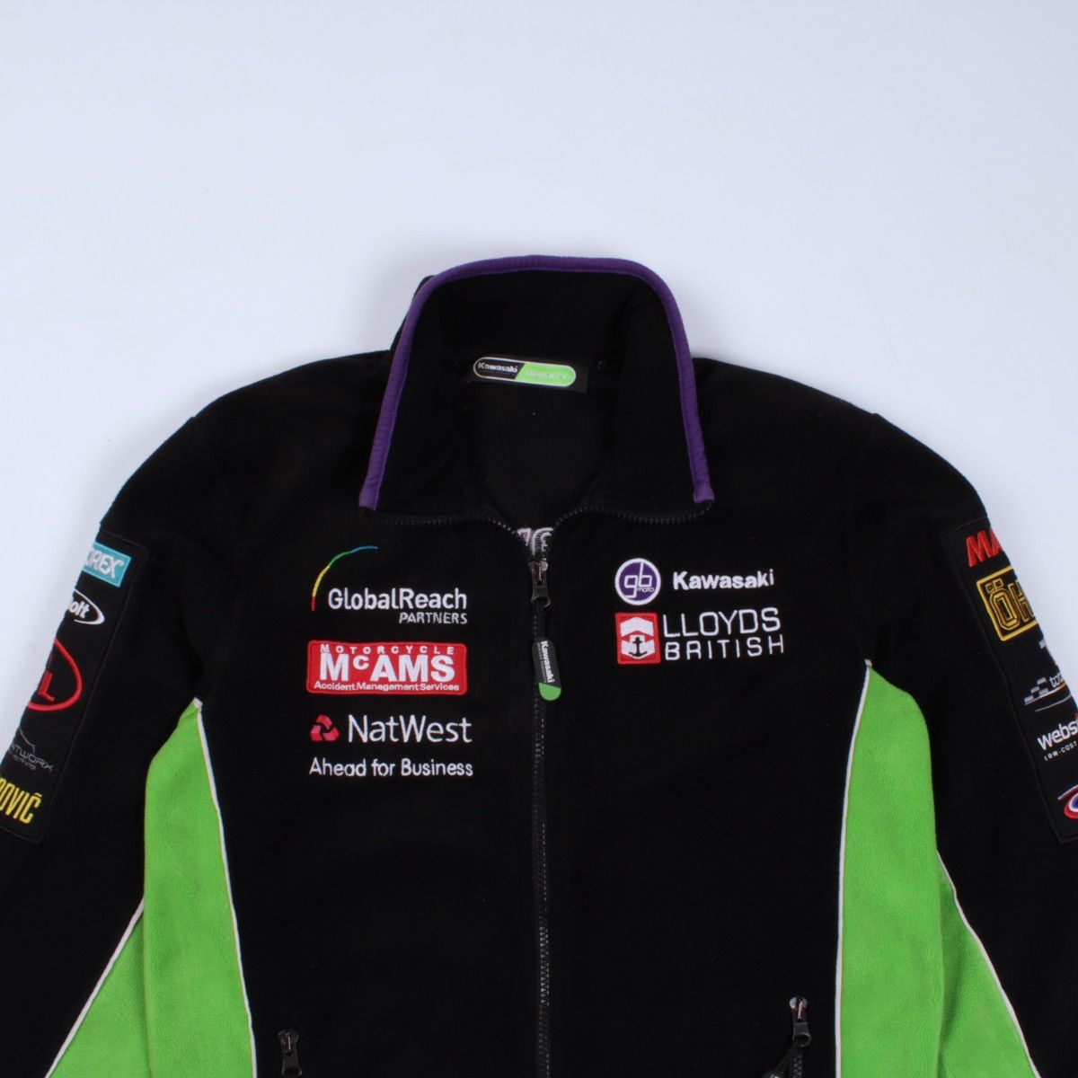 Vintage Kawasaki Apparel Full Zip Fleece Jacket Size US S / EU 44-46 / 1 - 3 Thumbnail