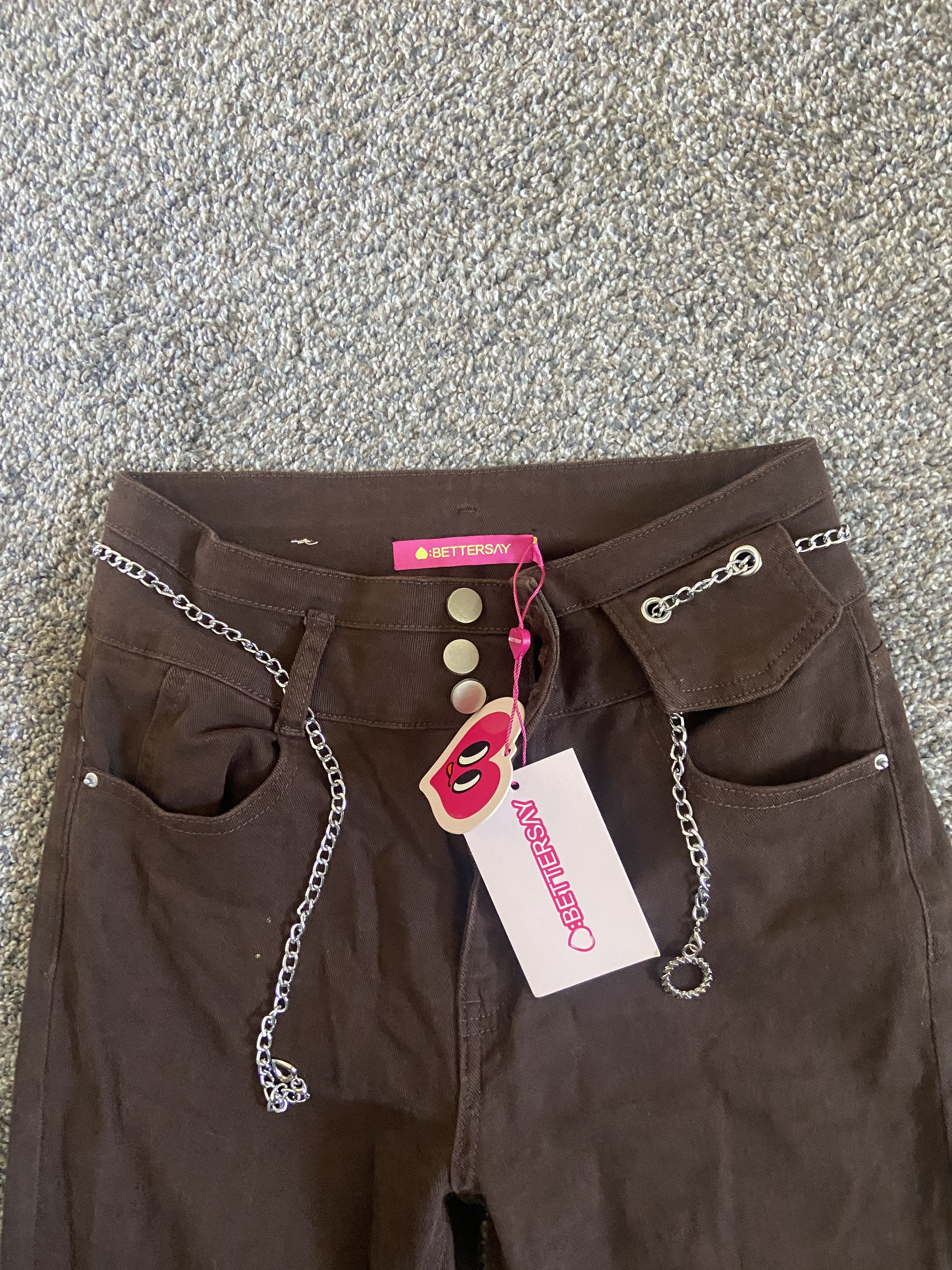 Other Bettersay y2k 90s Brown Boot Cut Jeans - Size 28 NWT Size 28" / US 6 / IT 42 - 4 Thumbnail