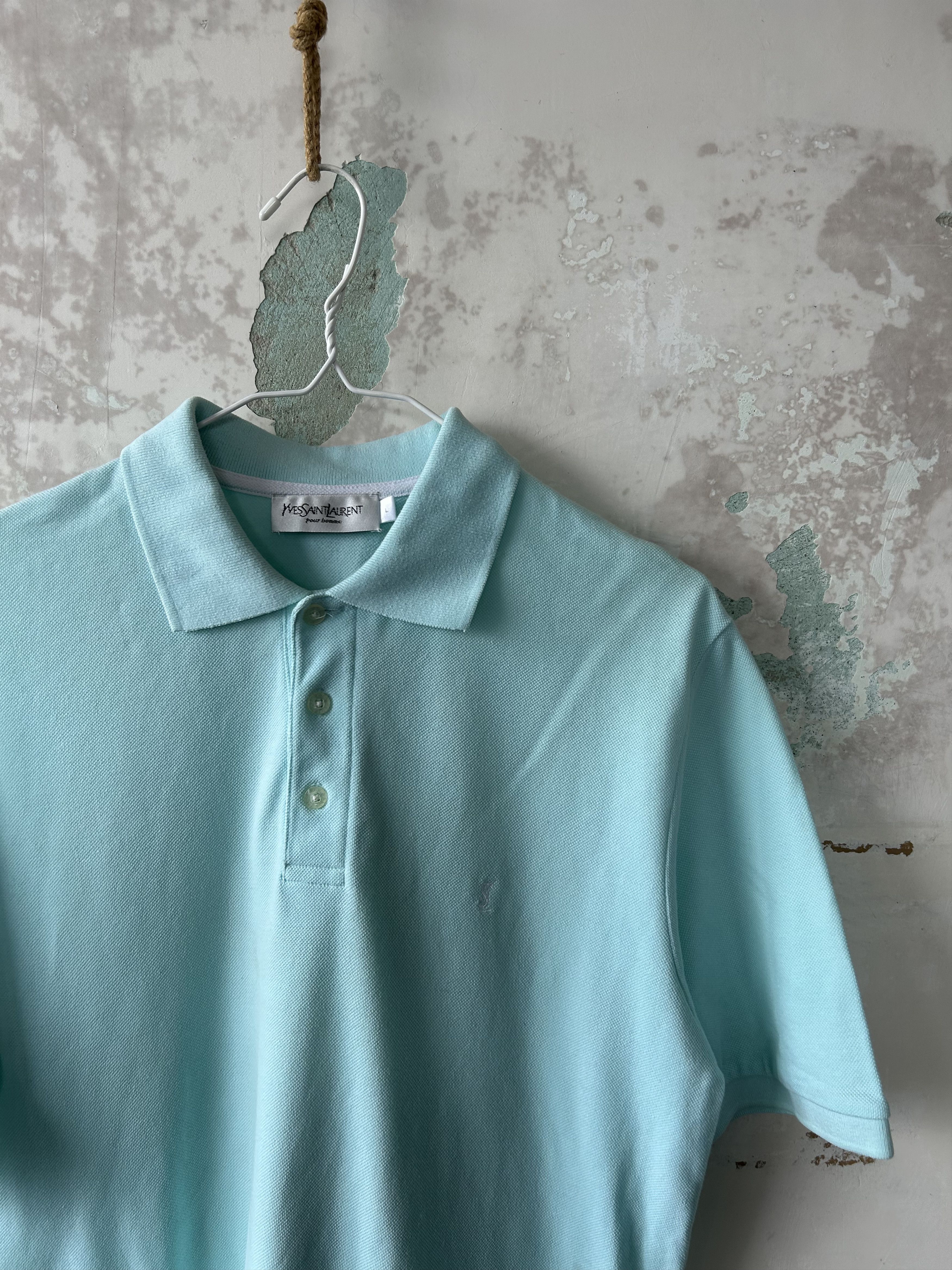 Yves Saint Laurent Vintage Yves Saint Laurent YSL Polo Shirt T-Shirt Tee Size US L / EU 52-54 / 3 - 3 Thumbnail