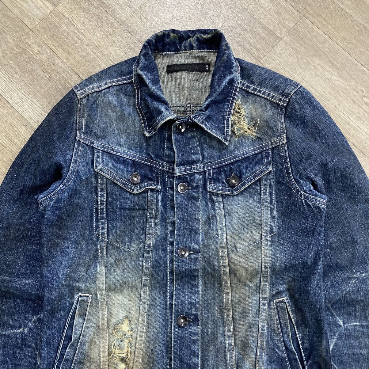 GOSTAR DE FUGA Vintage Fuga Distressed Faded Denim Jacket Ifsix Lgb Style Size US M / EU 48-50 / 2 - 2 Thumbnail