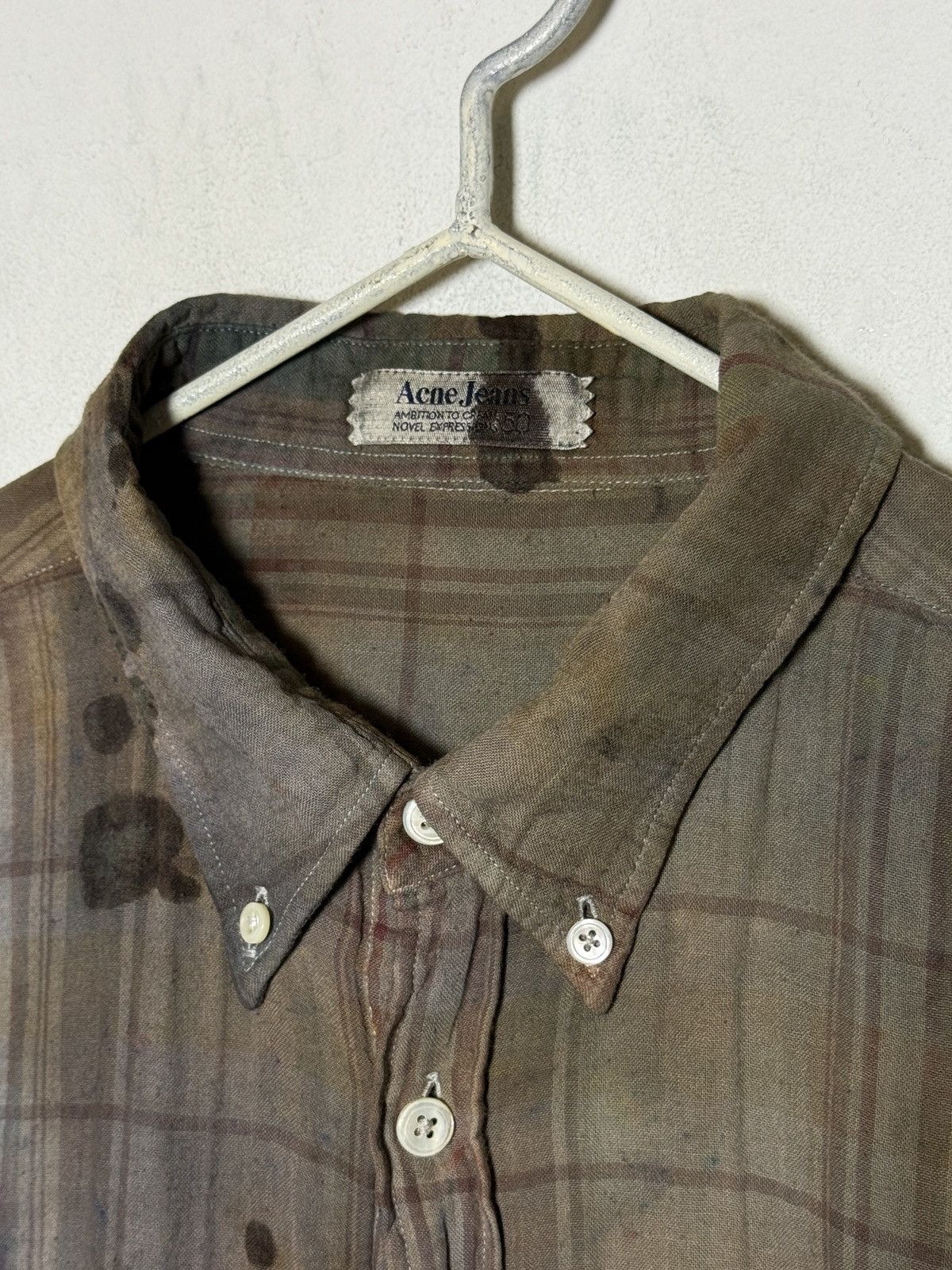 Acne Studios acne studios 1of1 dyed painters shirt Size US M / EU 48-50 / 2 - 3 Thumbnail
