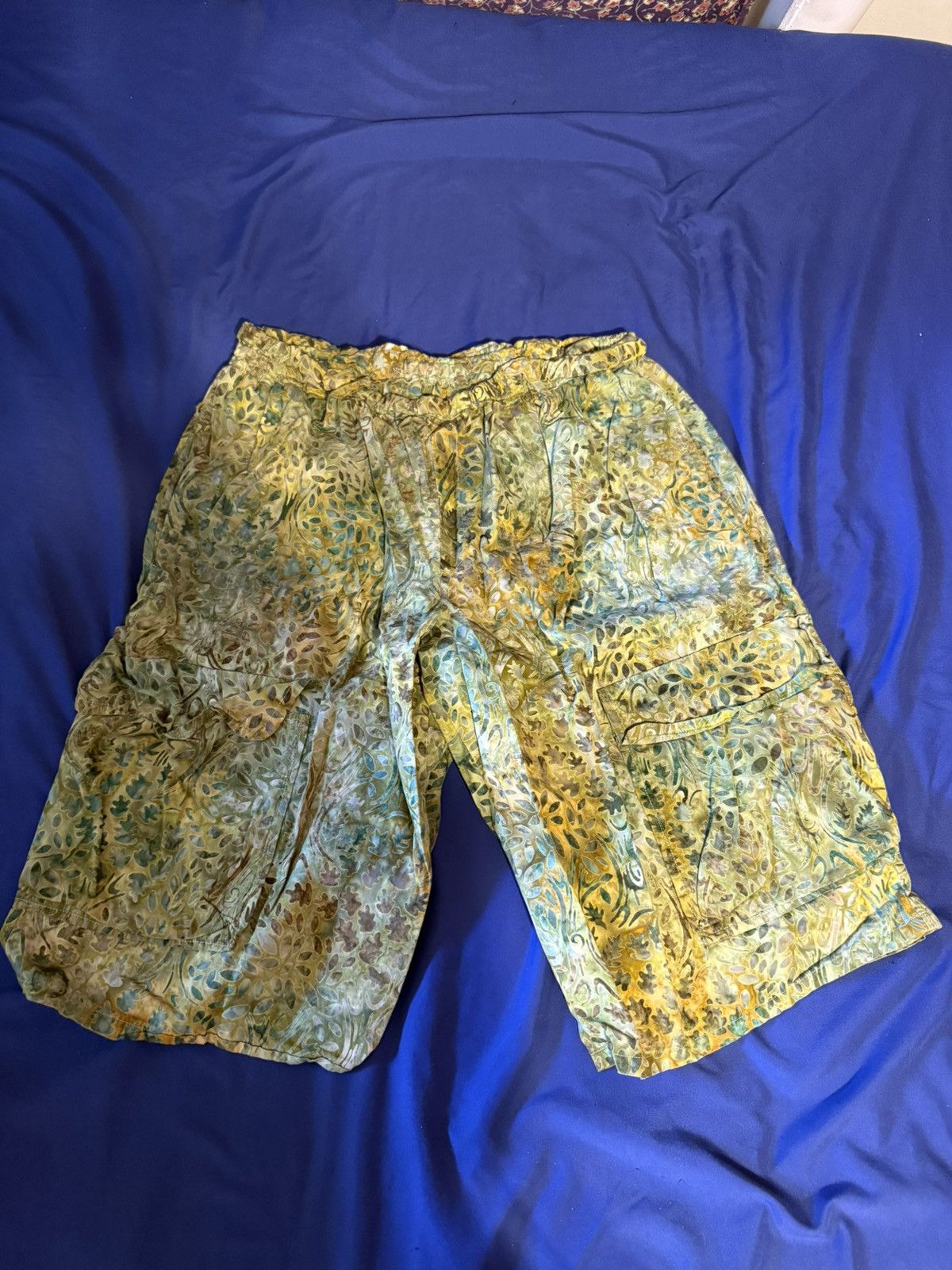 Designer Green wook shorts Size US 32 / EU 48 - 1 Thumbnail