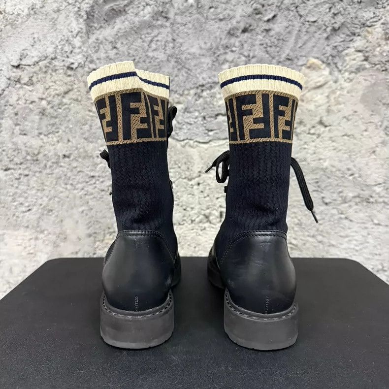 Fendi Fendi Black LaceUp Knee Size US 8 / IT 38 - 3 Thumbnail