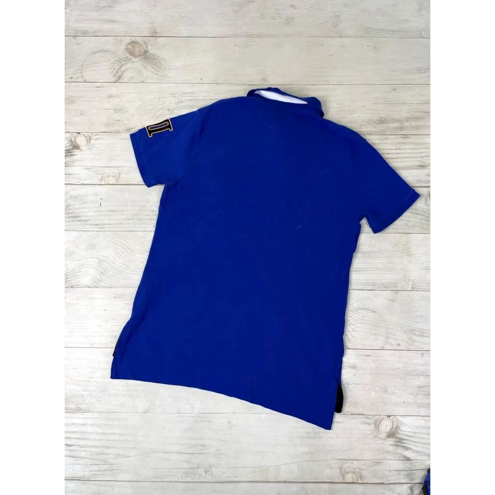 Polo Ralph Lauren Polo Ralph Lauren Rugby Shirt Mens Polo Blue M Big Pony Logo Short Sleeve Button Collared 100% Cotton Vintage Casual Size US M / EU 48-50 / 2 - 8 Thumbnail