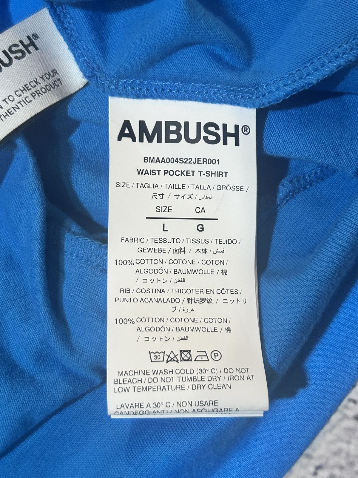 Ambush Design Ambush Japanese Brand Deep Wate Blue Packable Waist Pocket Size US L / EU 52-54 / 3 - 11 Thumbnail