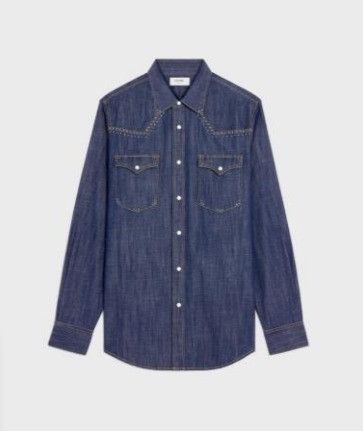 Celine o1bcso1str1225 RC00O681Z Denim Shirt in Rinsed Size US XS / EU 42 / 0 - 1 Preview