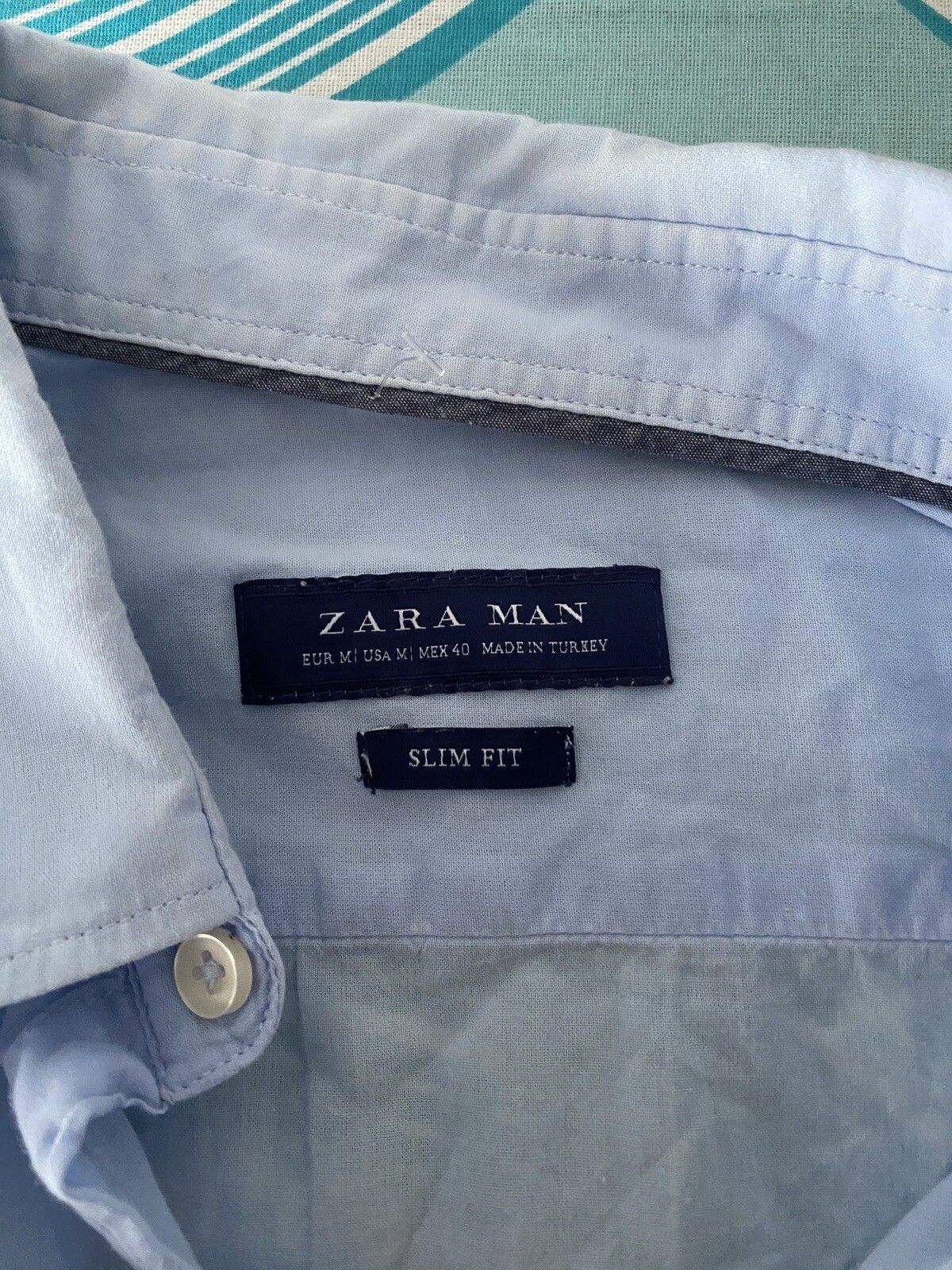 Other Zara Mens Shirt Blue Size M Sk85 Size US M / EU 48-50 / 2 - 2 Thumbnail