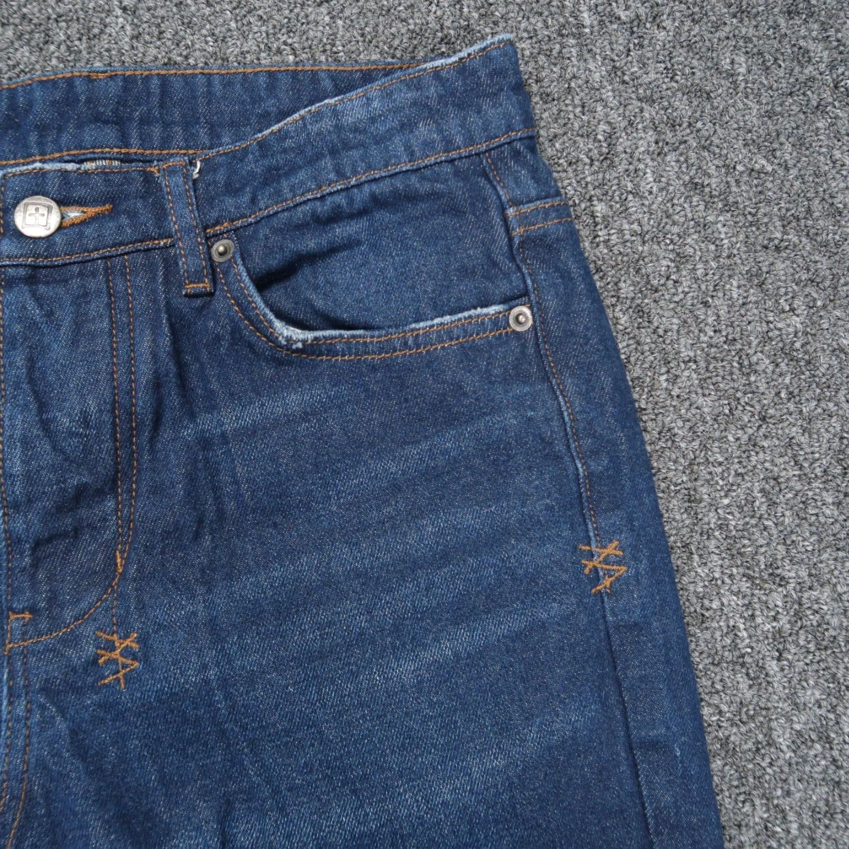 Ksubi KSUBI Jeans Mens 30x31 Blue Chitch Real Deal Denim Button Fly Tapered Jeans Men's Regular 5-Pocket Blue Denim Vintage No N/A Size US 30 / EU 46 - 3 Thumbnail