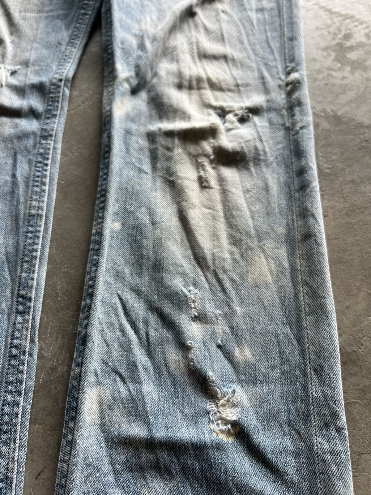Diesel distressed diesel industry denim splatter bleach sick washed Size US 33 - 12 Thumbnail