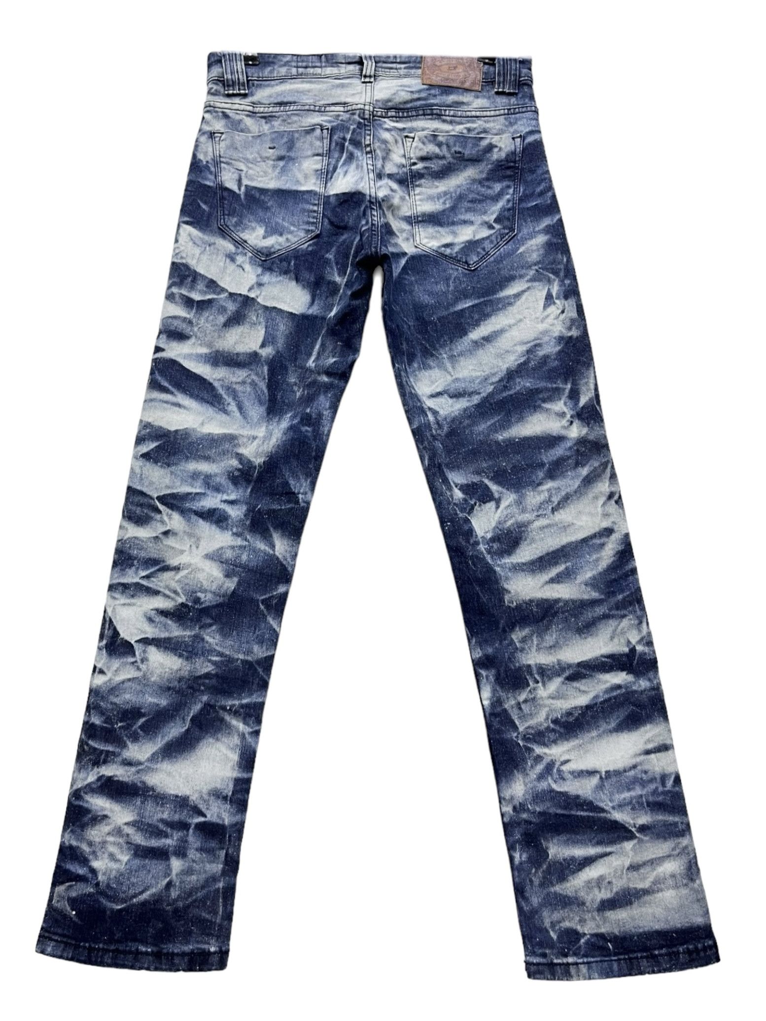 Le Grande Bleu (L.G.B.) × Studio D'Artisan BEST OFFER🔥EVOLUTION DENIM ARTISAN Abstract Acid Wash Denim Size 30" / US 8 / IT 44 - 3 Thumbnail