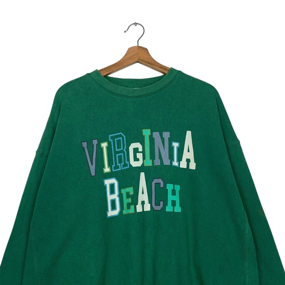 Japanese Brand Virginia Beach Crewneck Sweatshirt Size M / US 6-8 / IT 42-44 - 2 Thumbnail